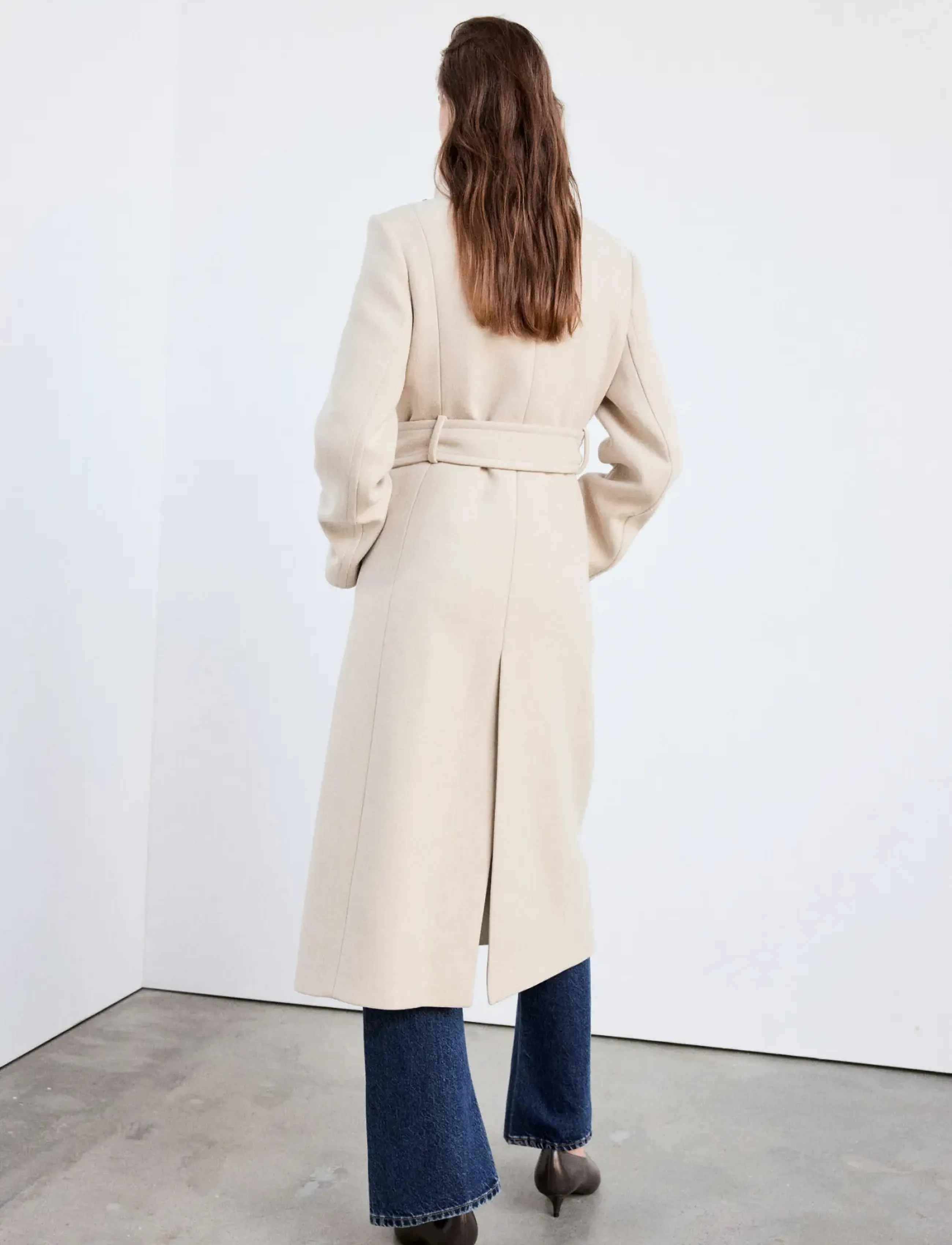 Mango - Manteco wool coat with funnel neck - vinterjackor - lt pastel grey - 2