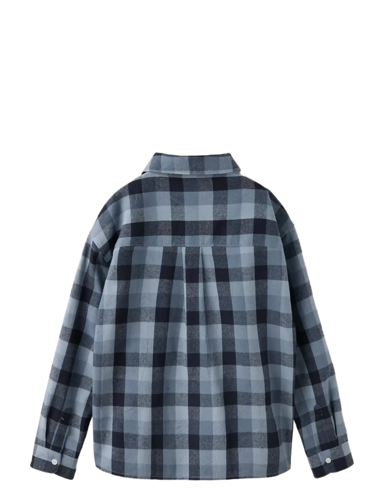 Mango - Chest-pocketed check shirt - langærmede skjorter - navy - 1