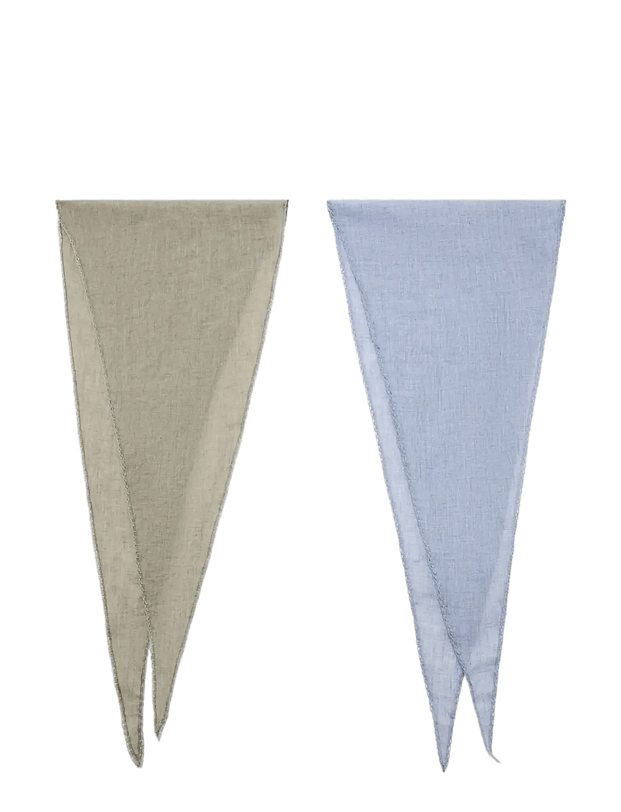 Mango - Set of 2 combined scarves - sjalar - lt-pastel blue - 0