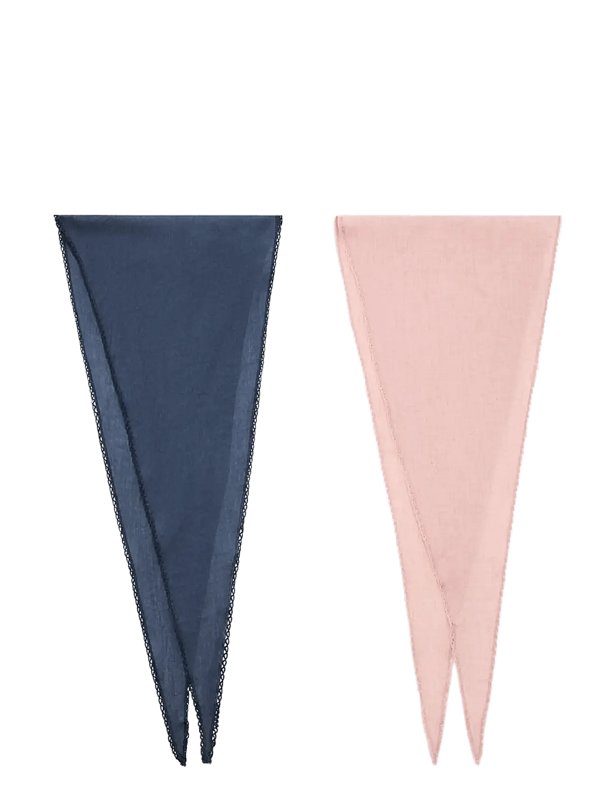 Mango - Set of 2 combined scarves - sjalar - navy - 0