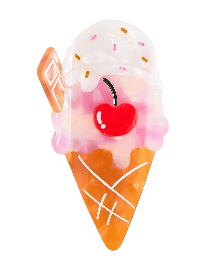 Mango - Ice cream hair claw - hårspænder - pink - 0