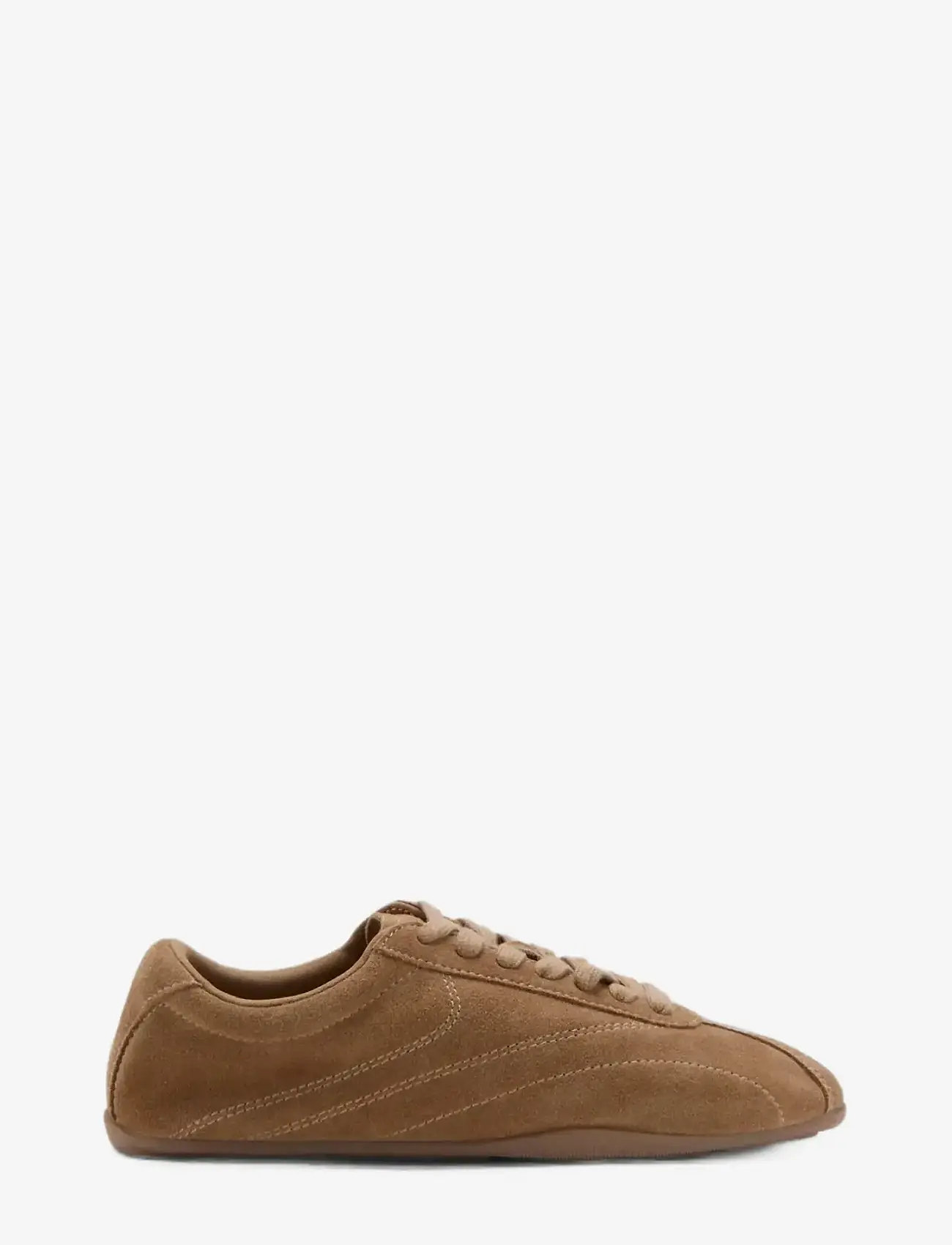 Mango - Contrasting panel leather sneakers - lave sneakers - lt pastel brown - 0