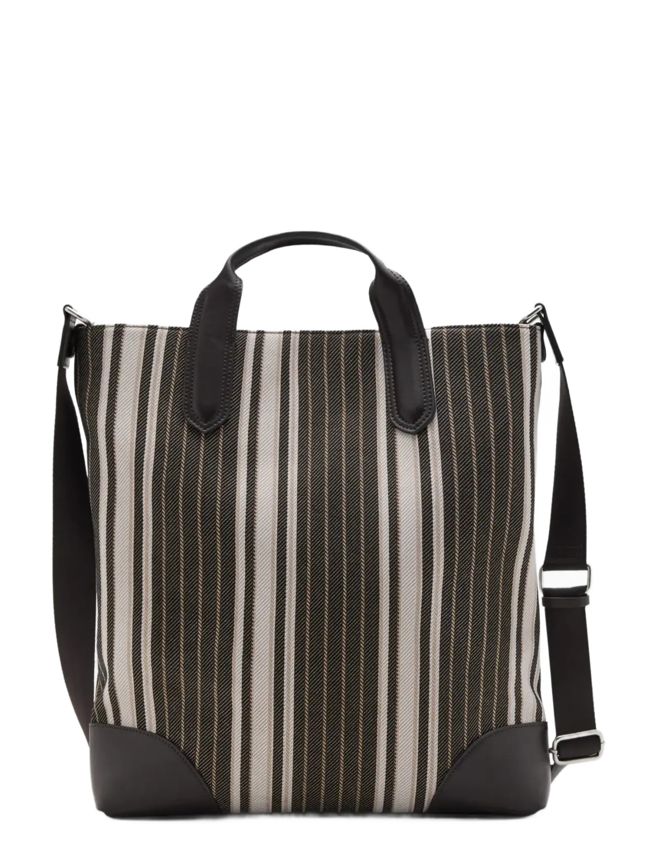 Mango Striped Tote Bag, One Size, Bags, Braun - Shoulder Männerswear