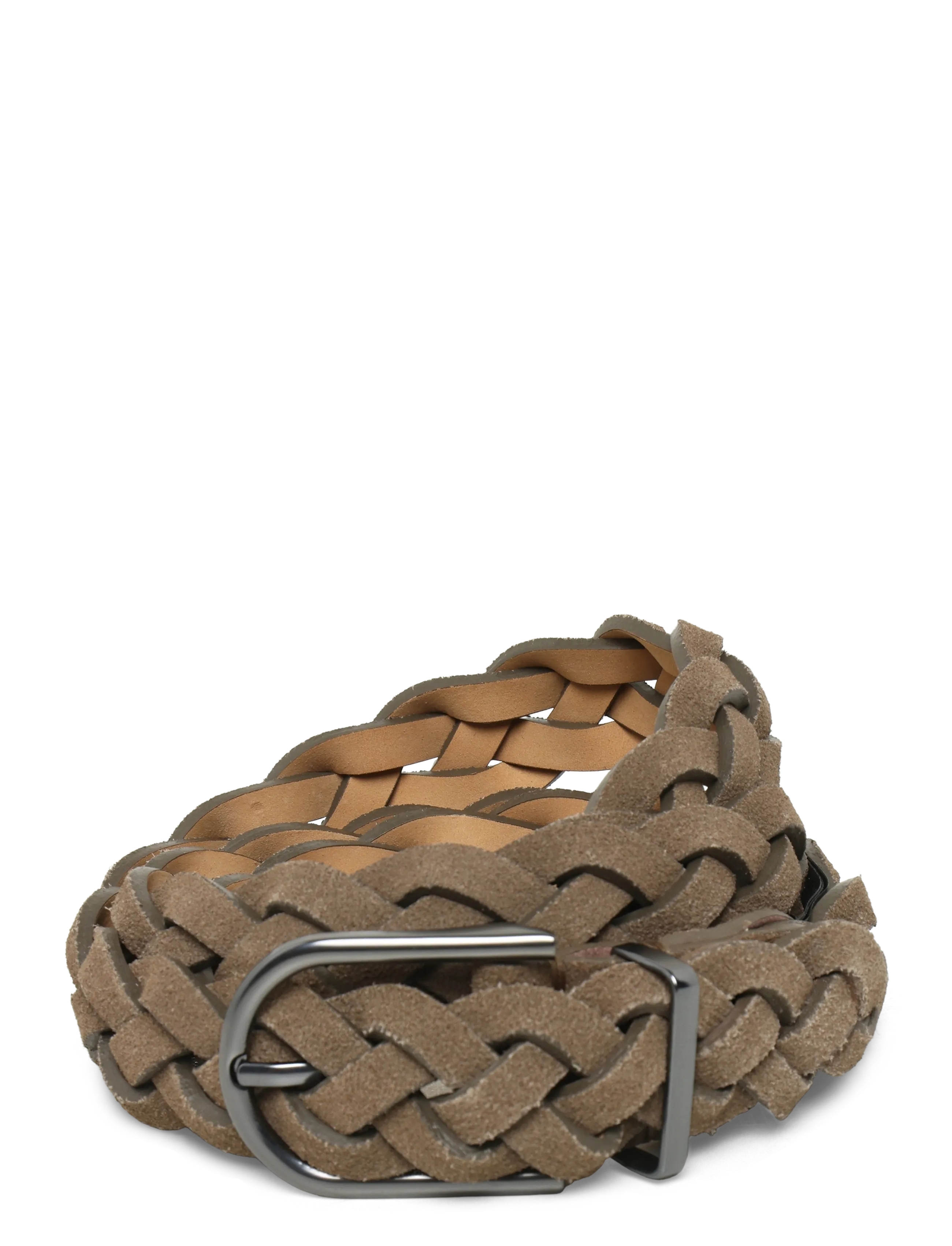 Mango Braided Leather Belt, 100, Belts, Braun - Männerswear