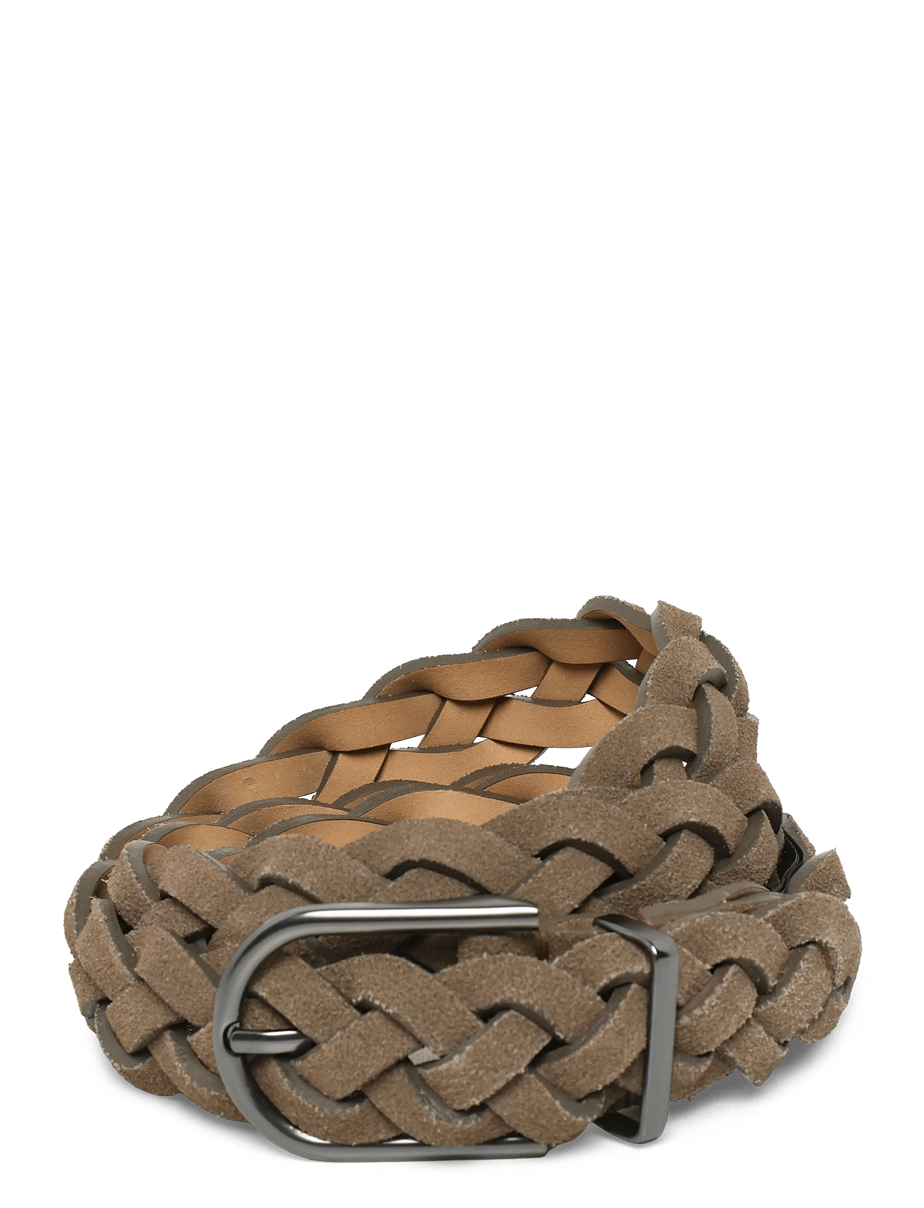 Braided leather belt - MEDIUM