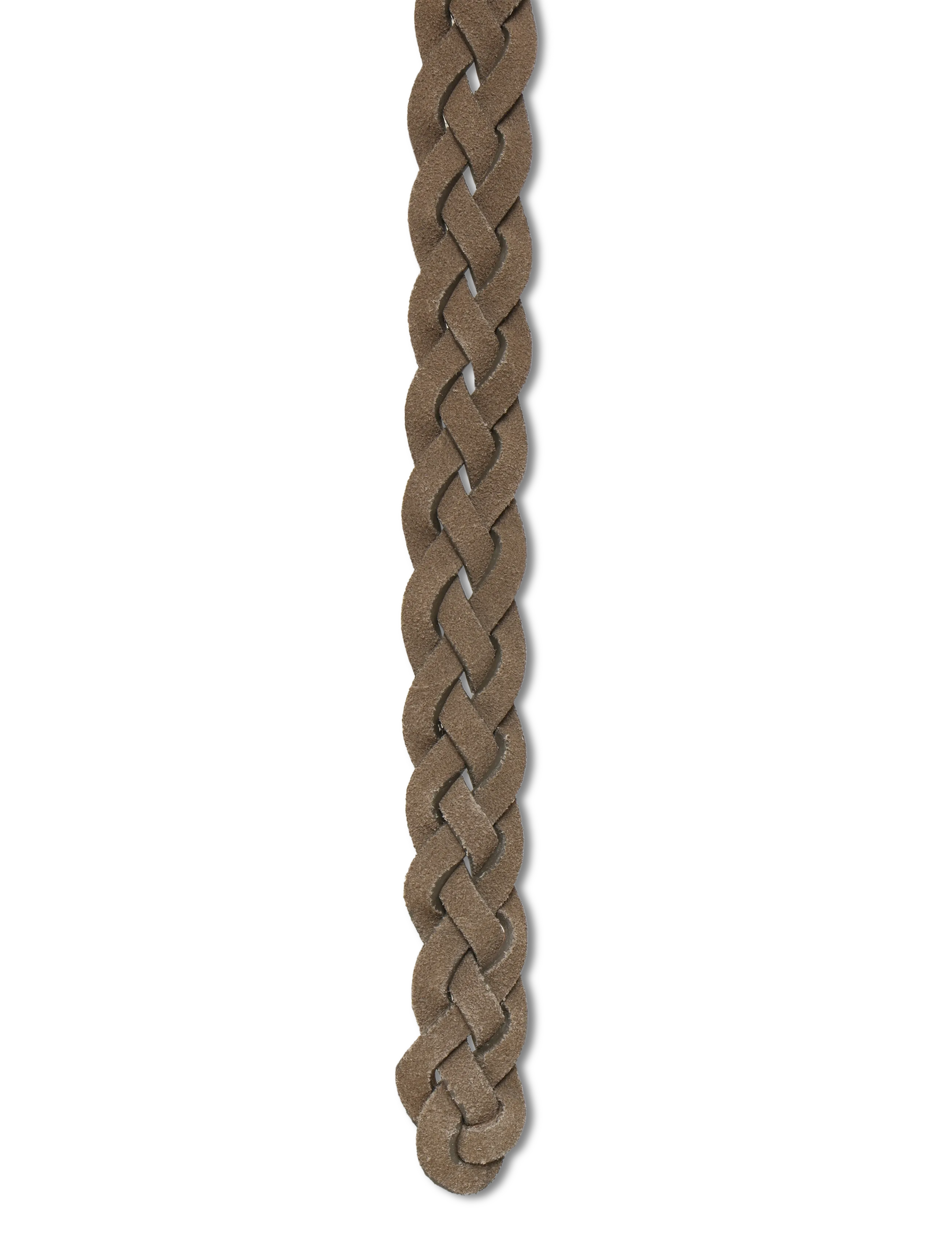 Mango - Braided leather belt - medium brown - 2