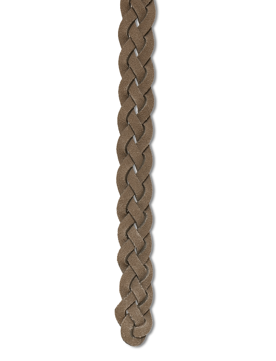Mango - Braided leather belt - flätade skärp - medium brown - 2