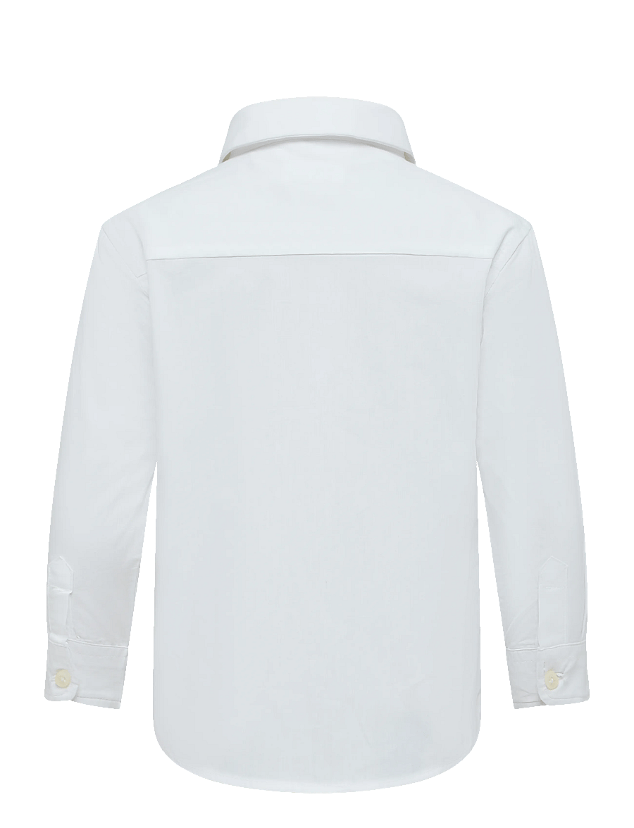 Mango - Cotton poplin shirt - langærmede skjorter - white - 1