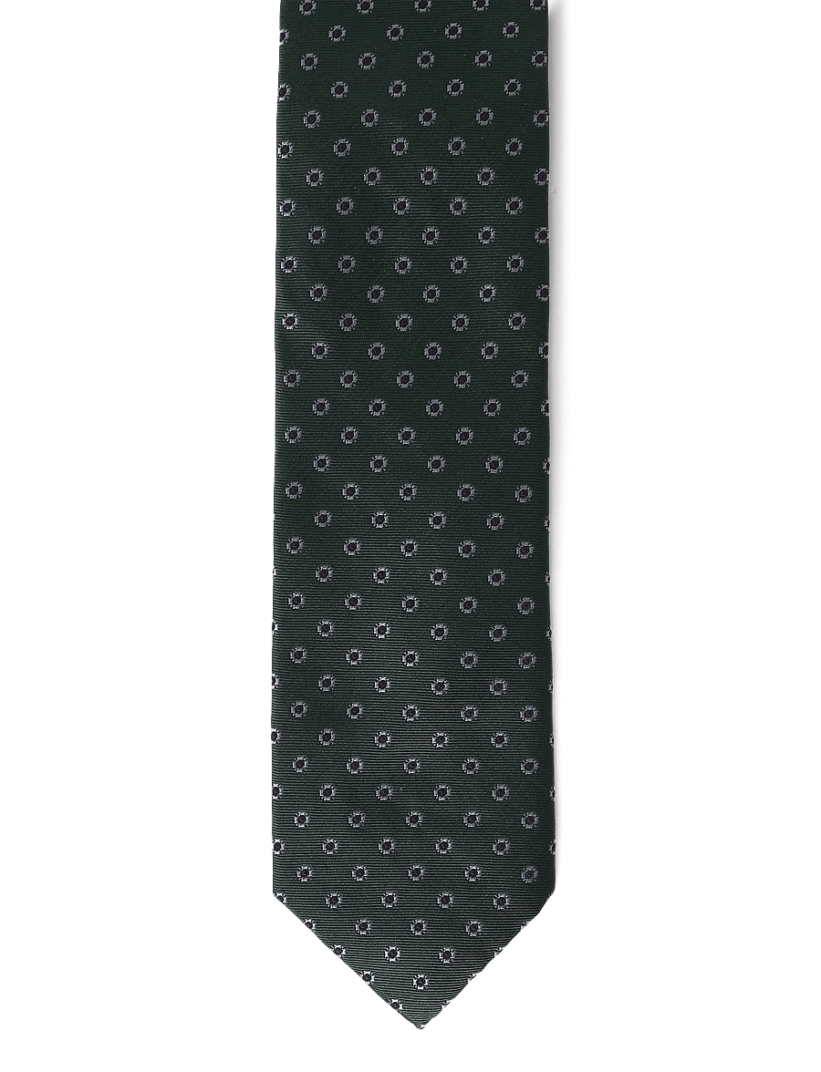 Mango - Printed silk tie - slips - beige - khaki - 0