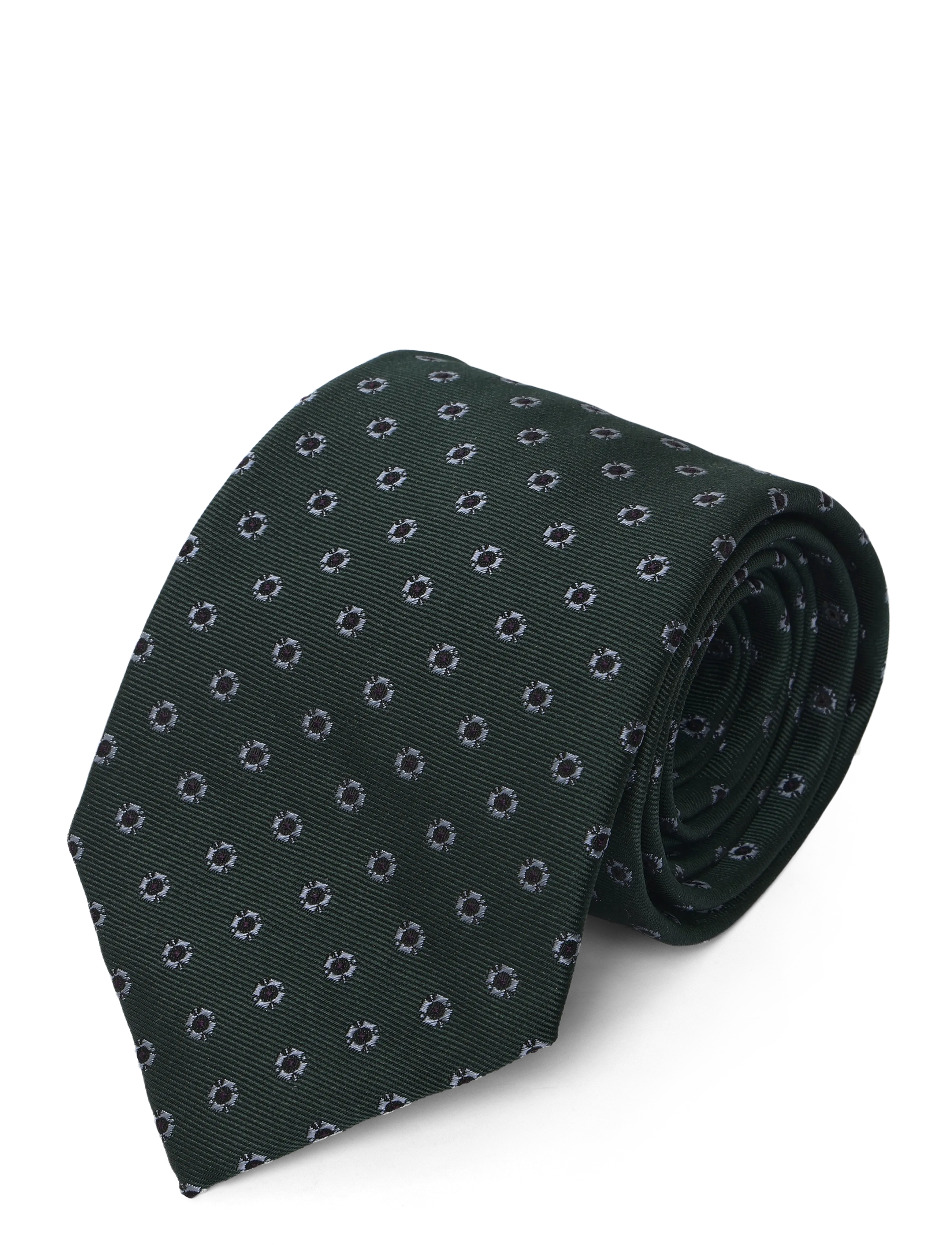 Mango - Printed silk tie - slipsar - beige - khaki - 2