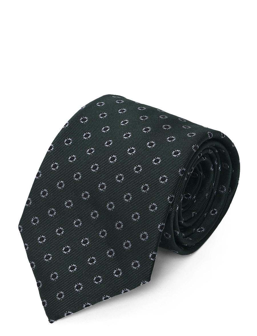 Mango - Printed silk tie - slips - beige - khaki - 2