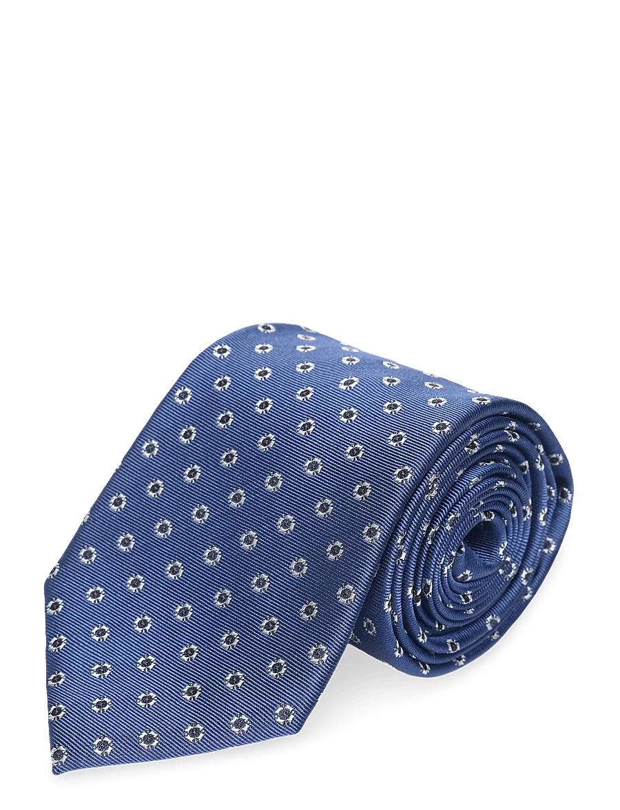 Mango - Printed silk tie - slips - lt-pastel blue - 2