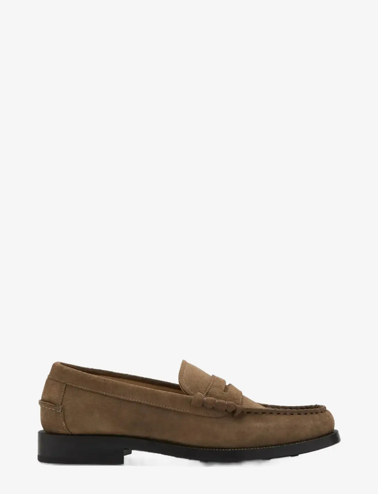 Mango - Split leather moccasin - moc toe sko - lt pastel brown - 0