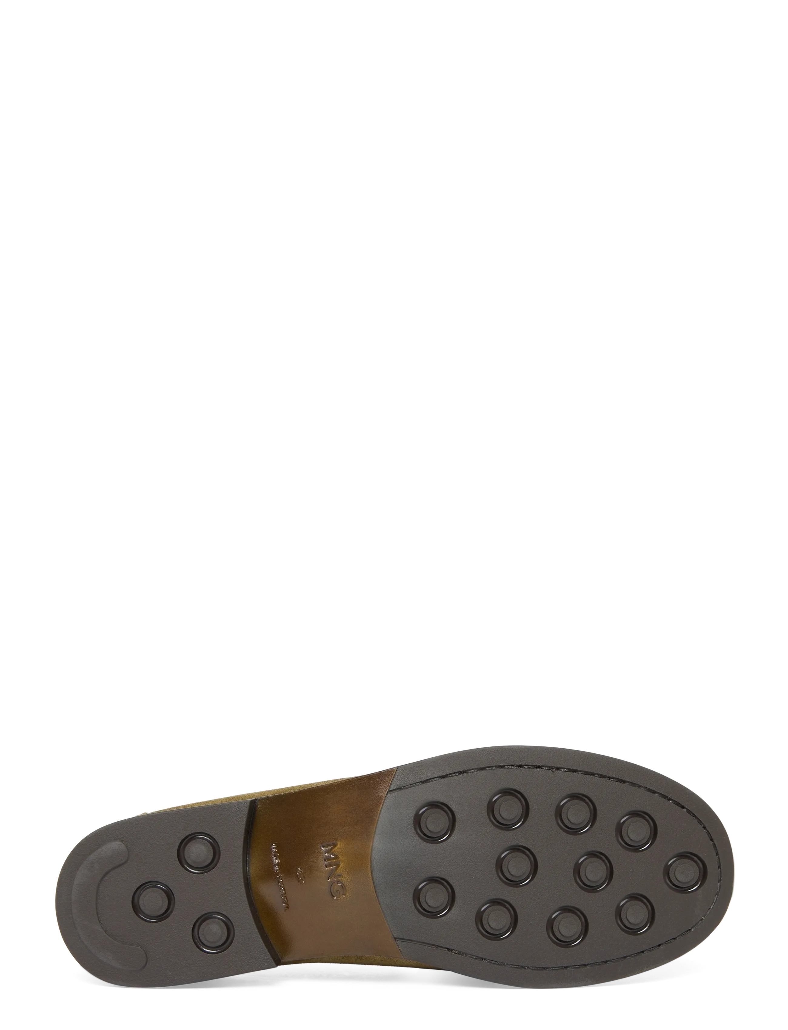 Mango - Split leather moccasin - moc toe sko - lt pastel brown - 4