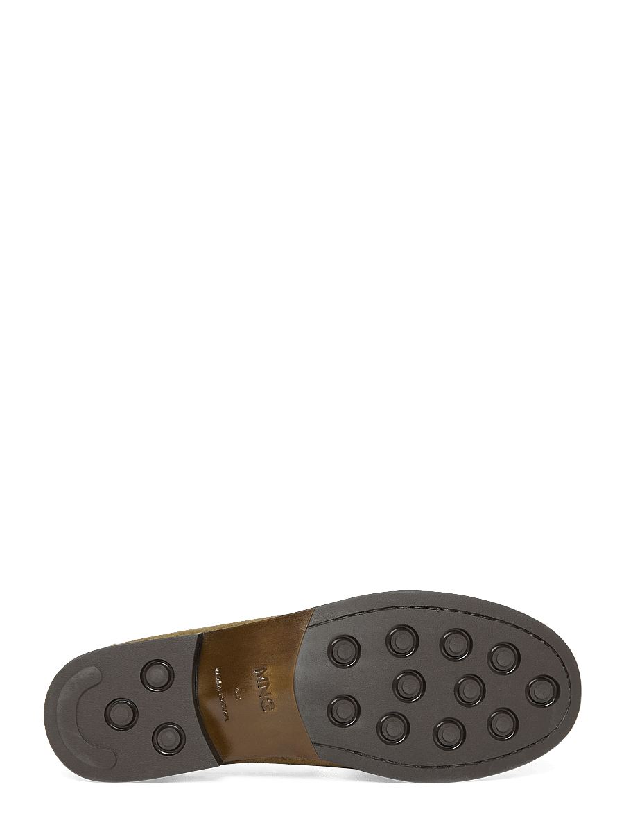 Mango - Split leather moccasin - moc toe sko - lt pastel brown - 4