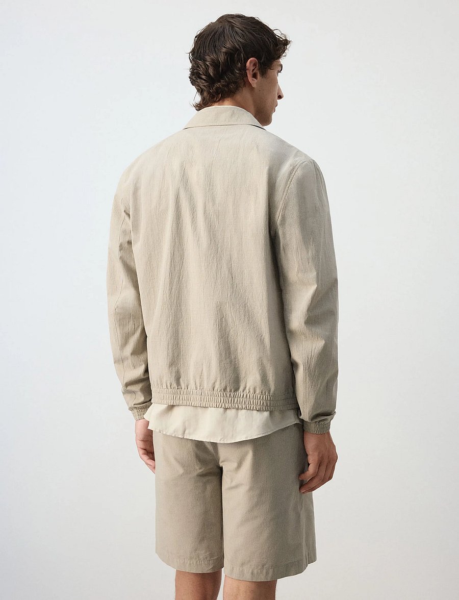 Mango - Slim fit jacket 100% cotton - forårsjakker - light beige - 2