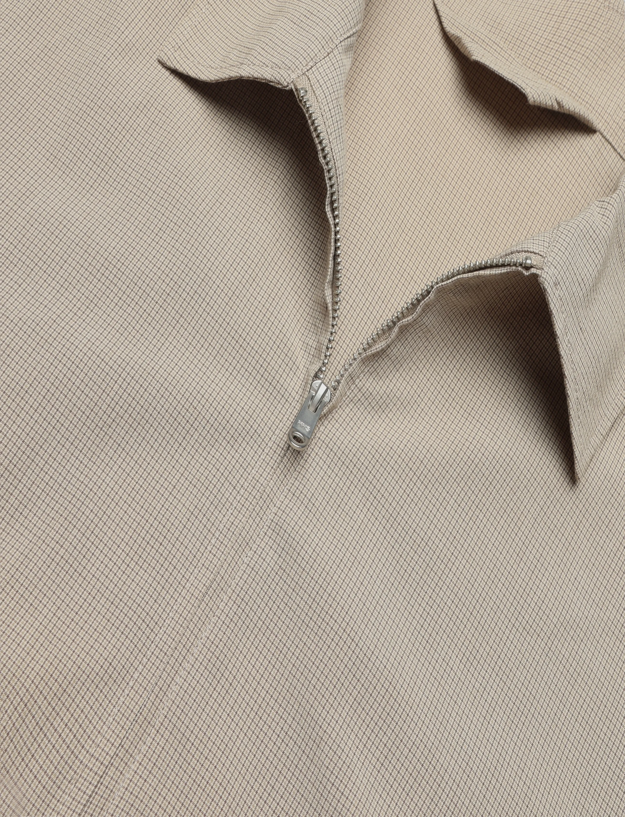 Mango - Micro check blazer 100% cotton - bomber jakke - light beige - 4