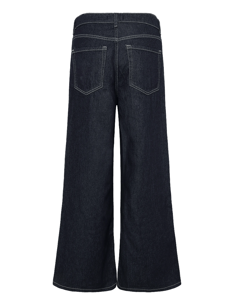 Mango - Low-rise wideleg jeans - brede jeans - open blue - 1
