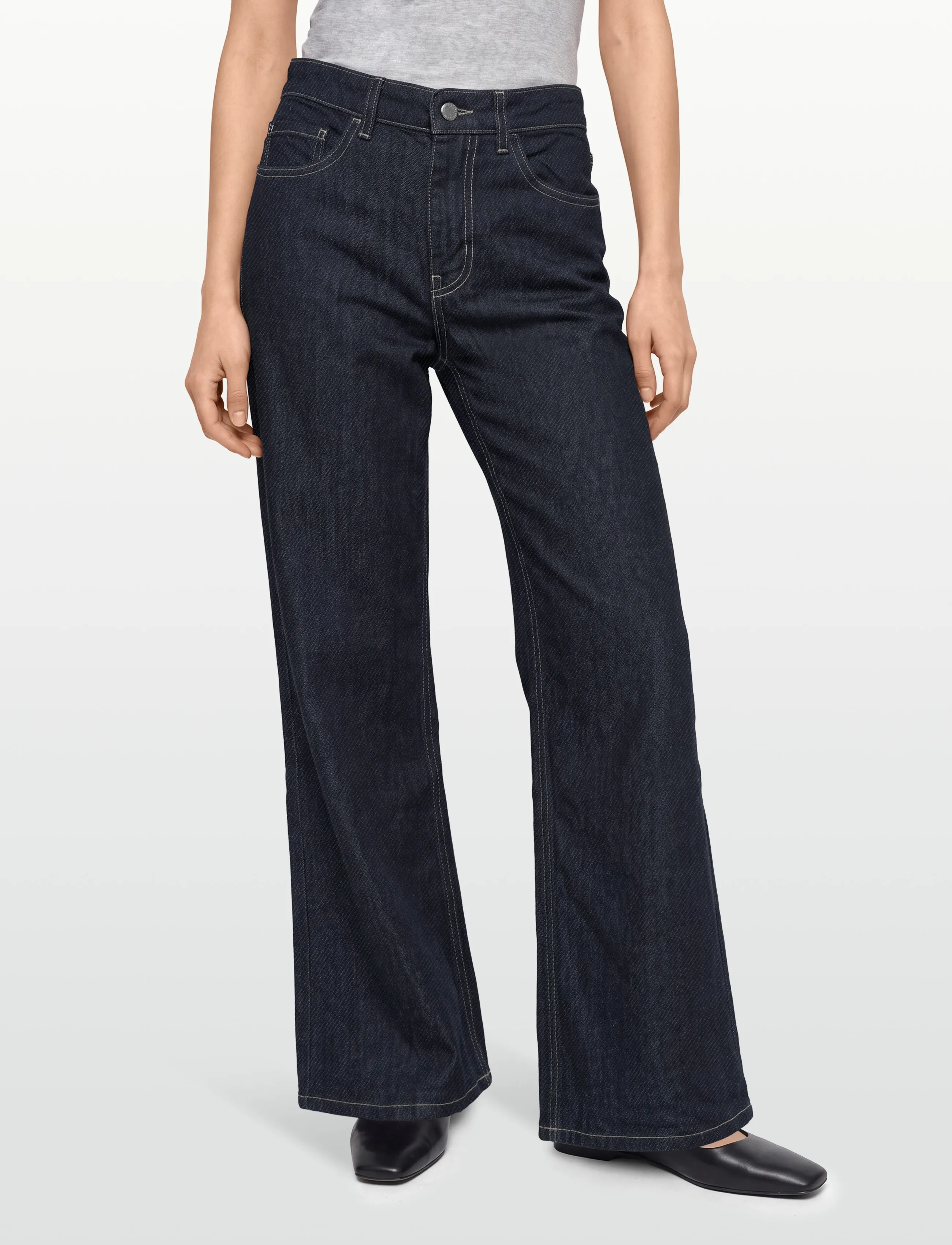 Mango - Low-rise wideleg jeans - vida jeans - open blue - 3