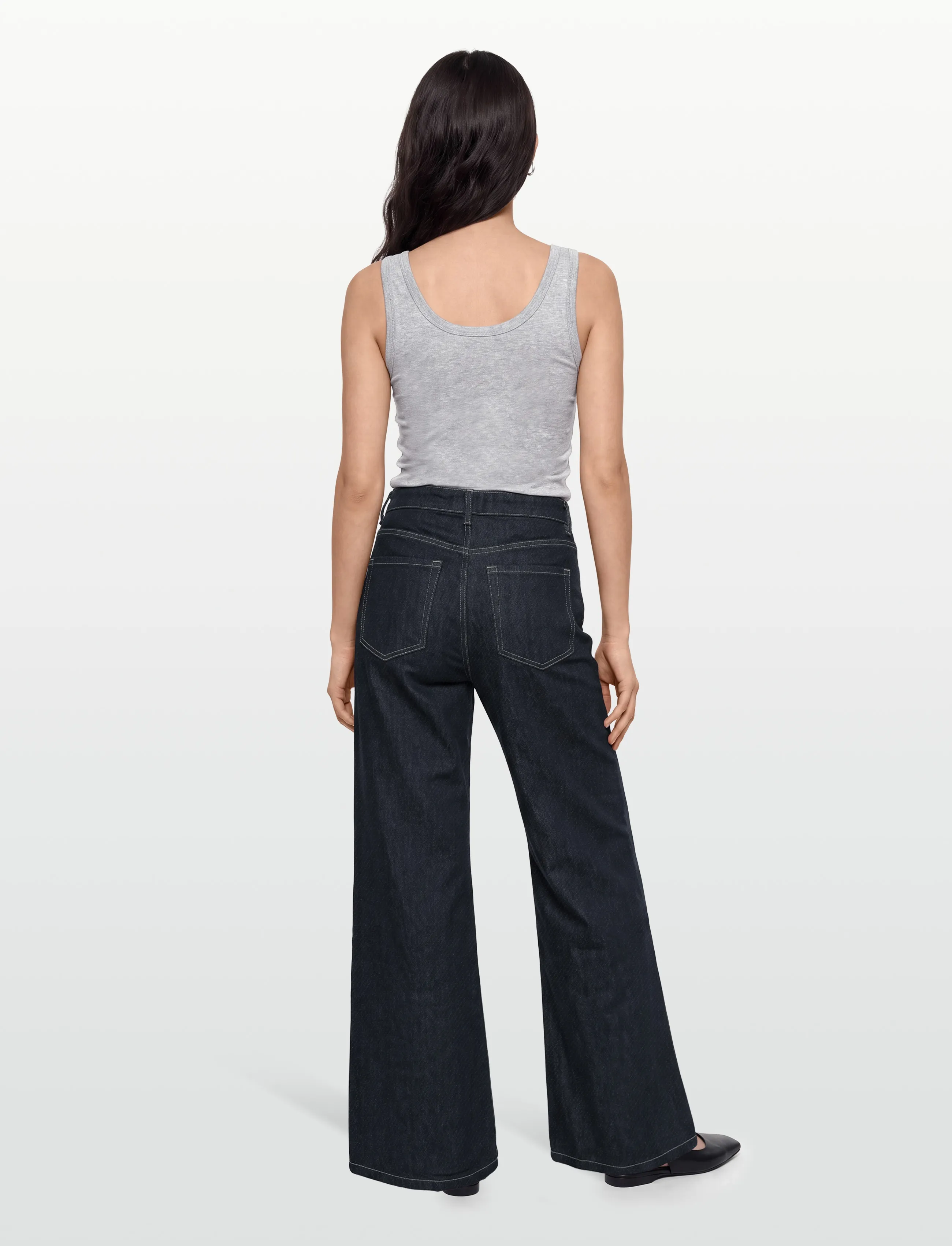 Mango - Low-rise wideleg jeans - vida jeans - open blue - 4