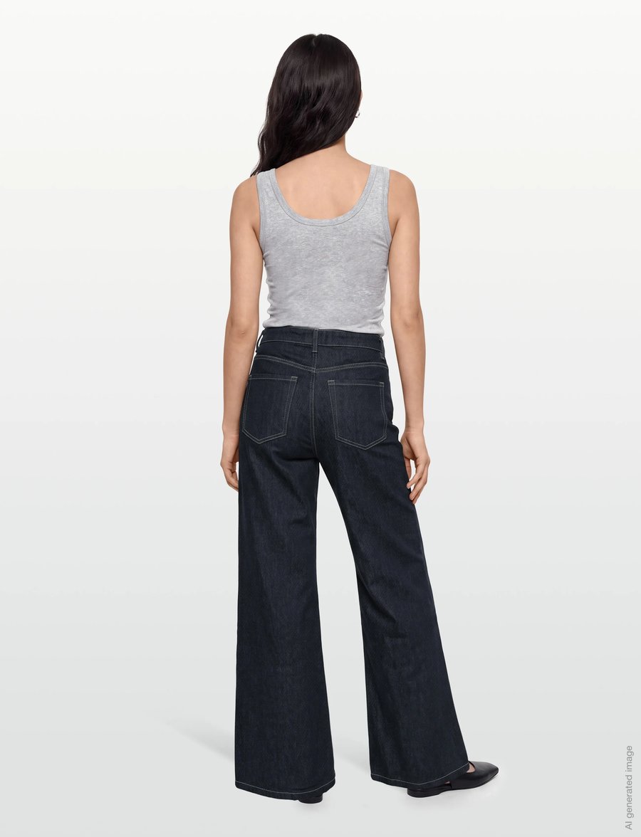 Mango - Low-rise wideleg jeans - vida jeans - open blue - 4
