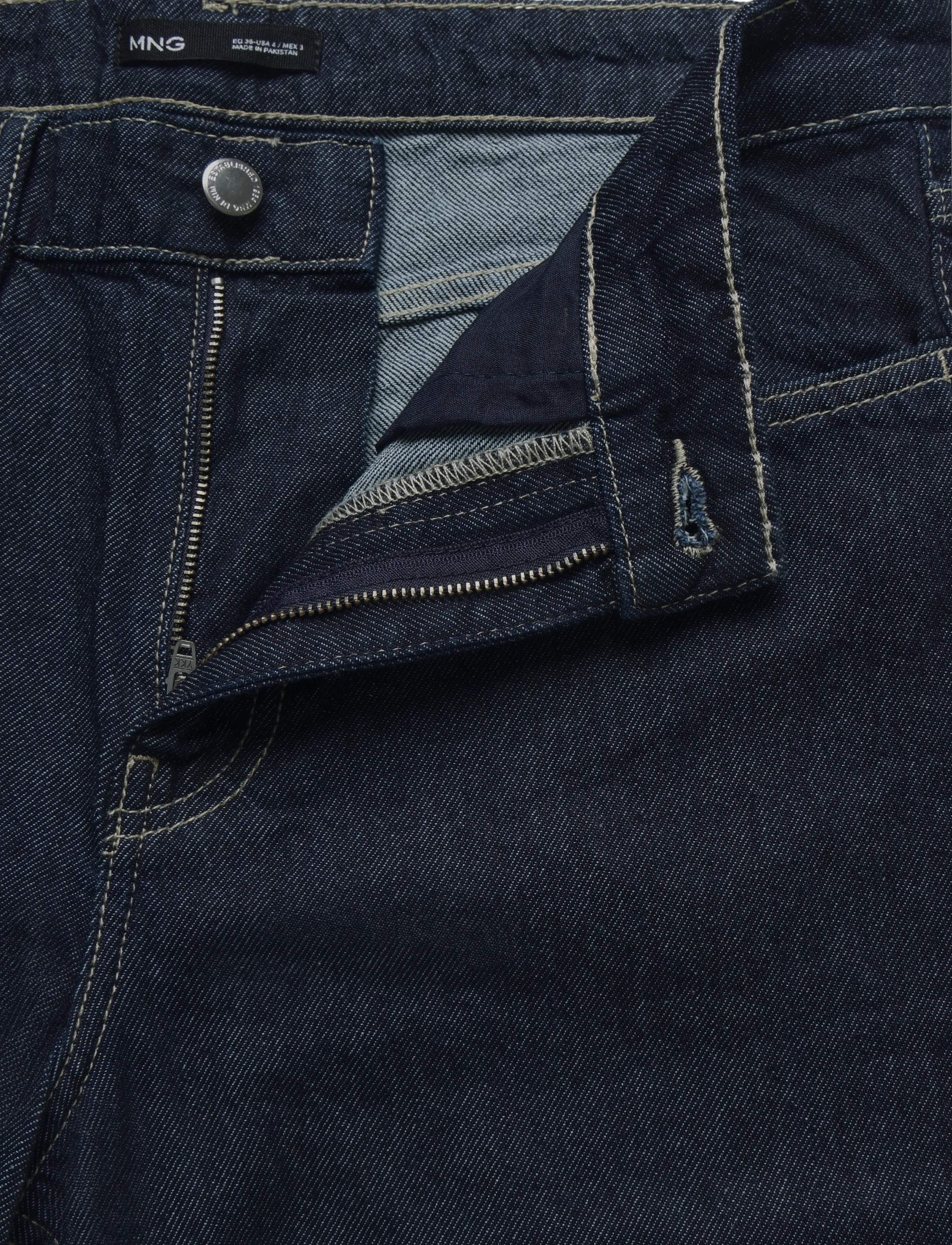 Mango - Low-rise wideleg jeans - brede jeans - open blue - 3