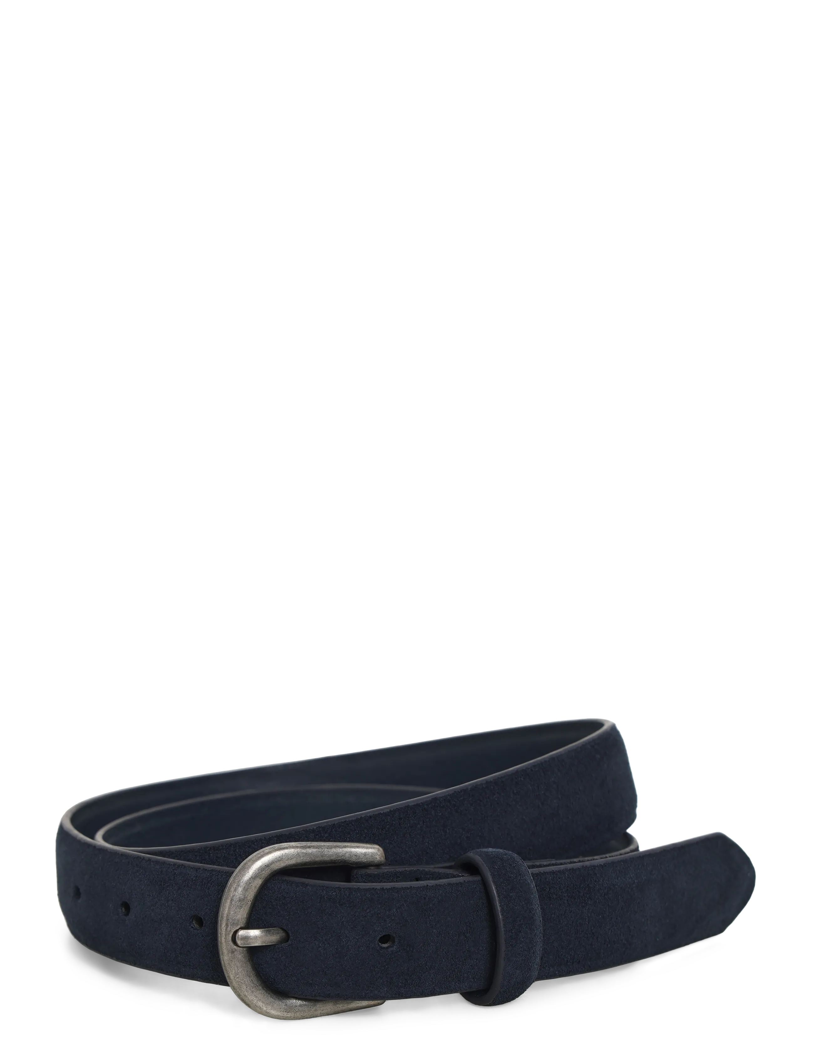 Mango Leather Belt, Bælte, Navy, Str: S