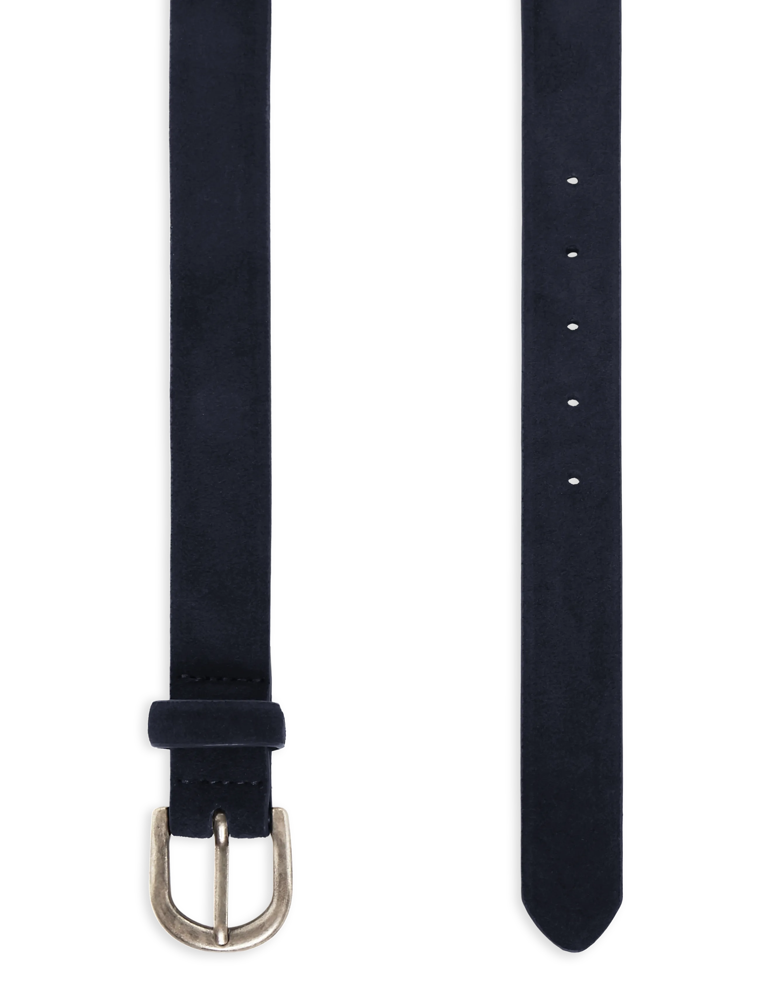 Mango - Leather belt - skärp - navy - 1