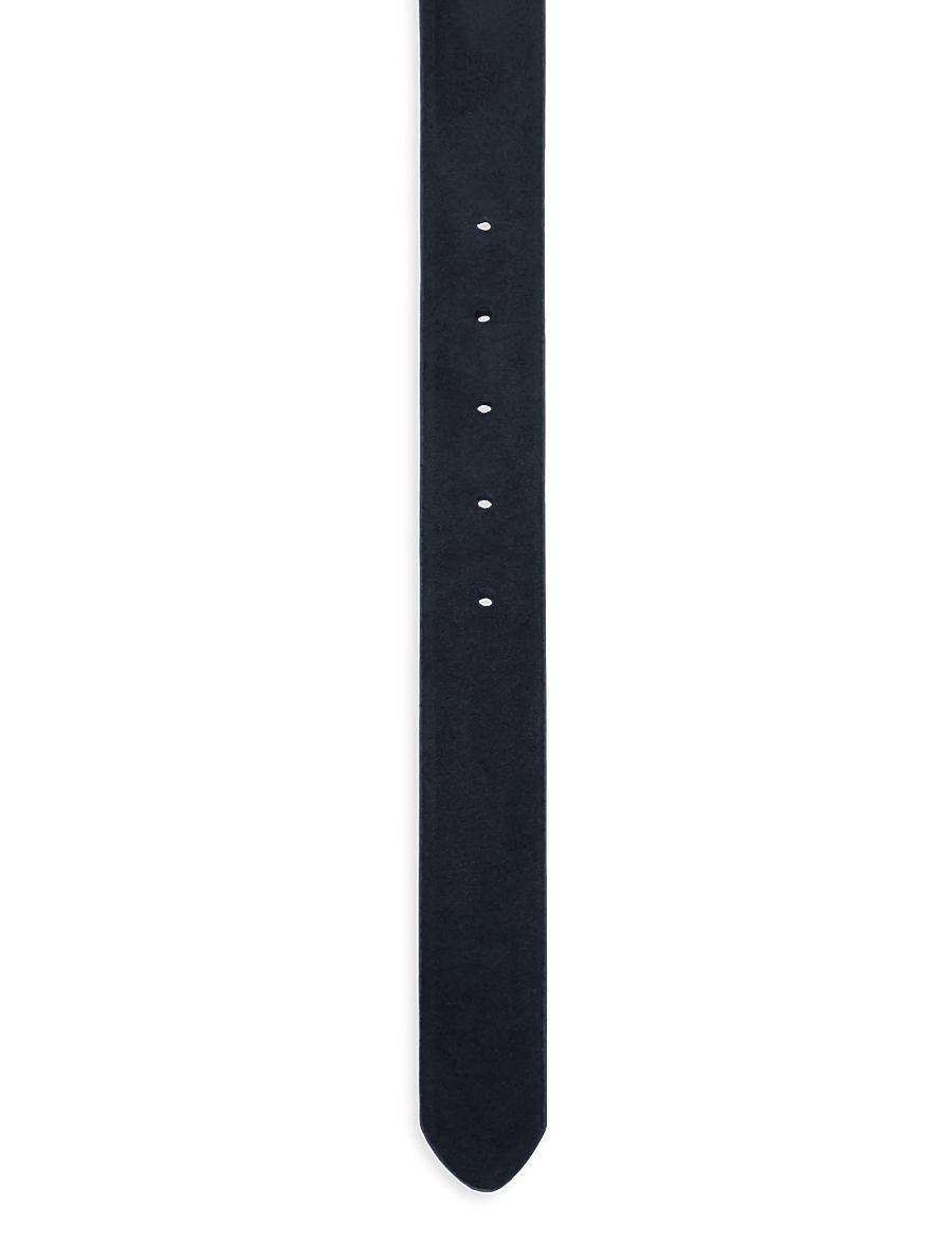 Mango - Leather belt - skärp - navy - 2