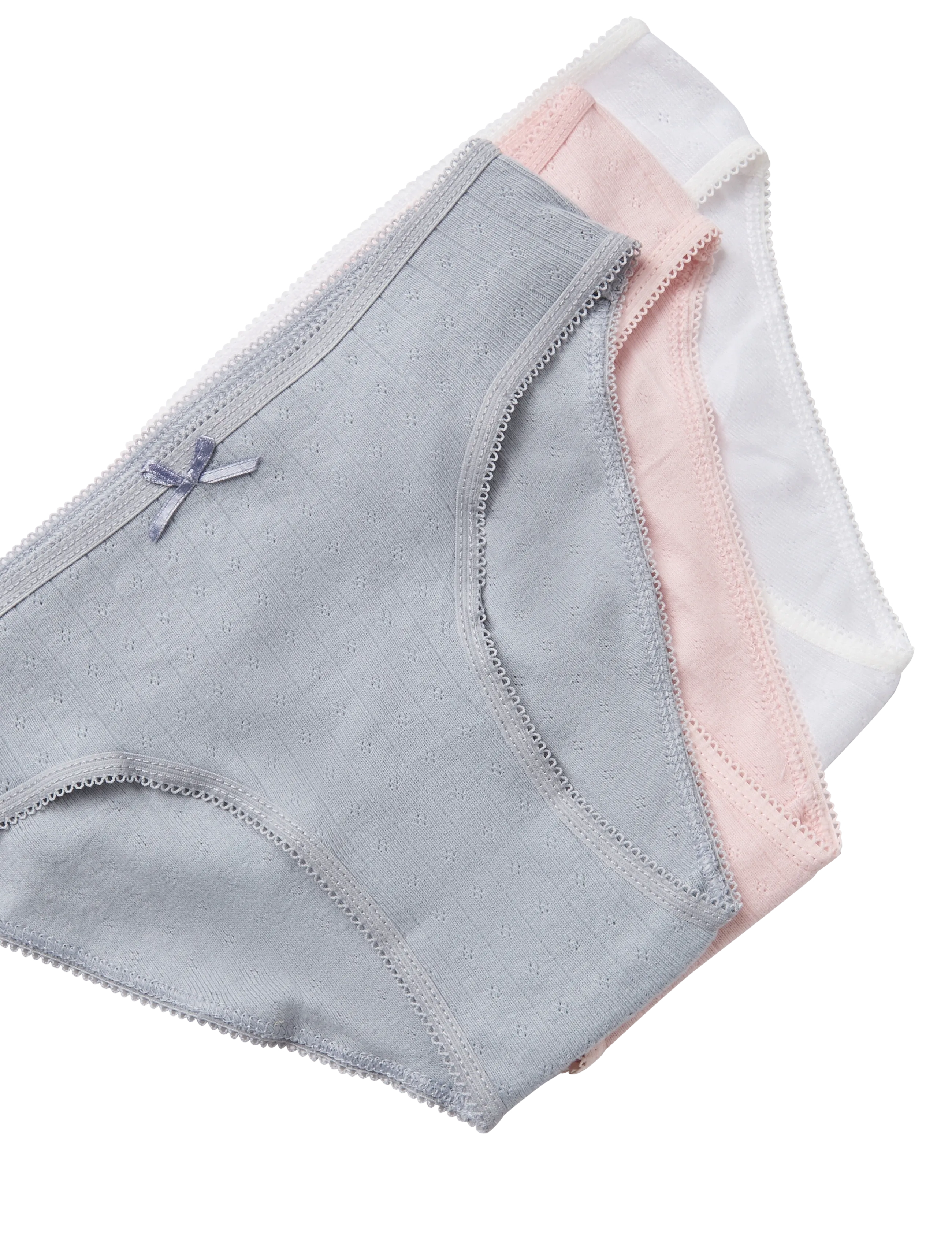 Mango - 3 pack cotton panties - trosor - natural white - 2
