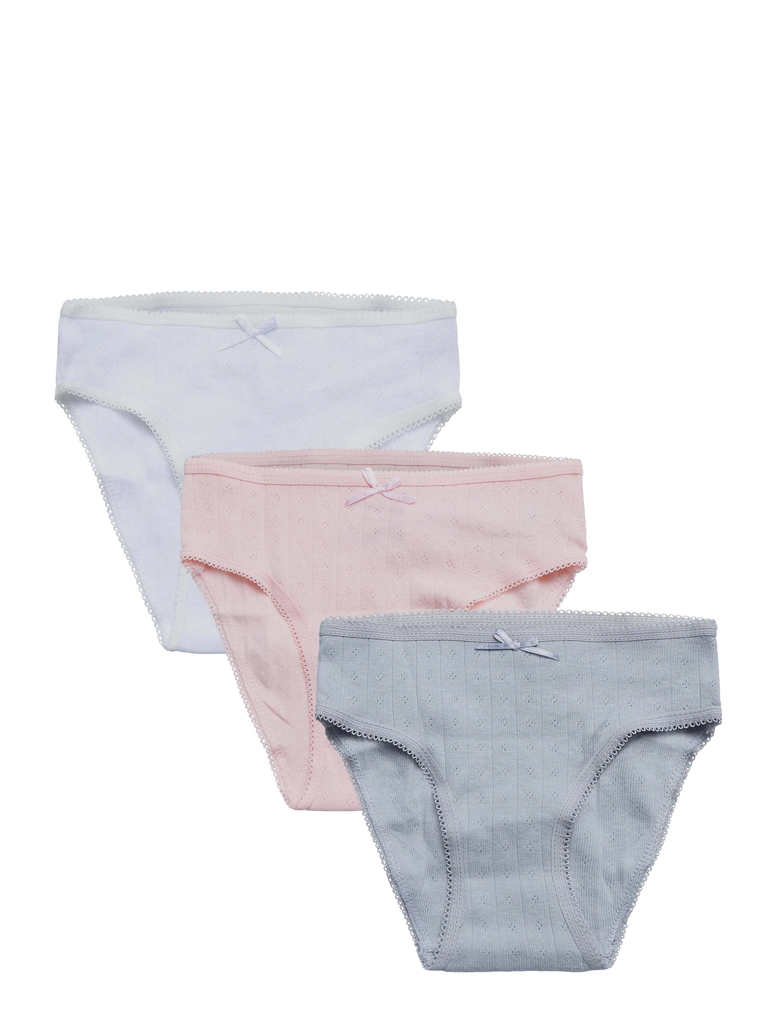 Mango 3 pack cotton panties - Tøj - PINK / pink/rose