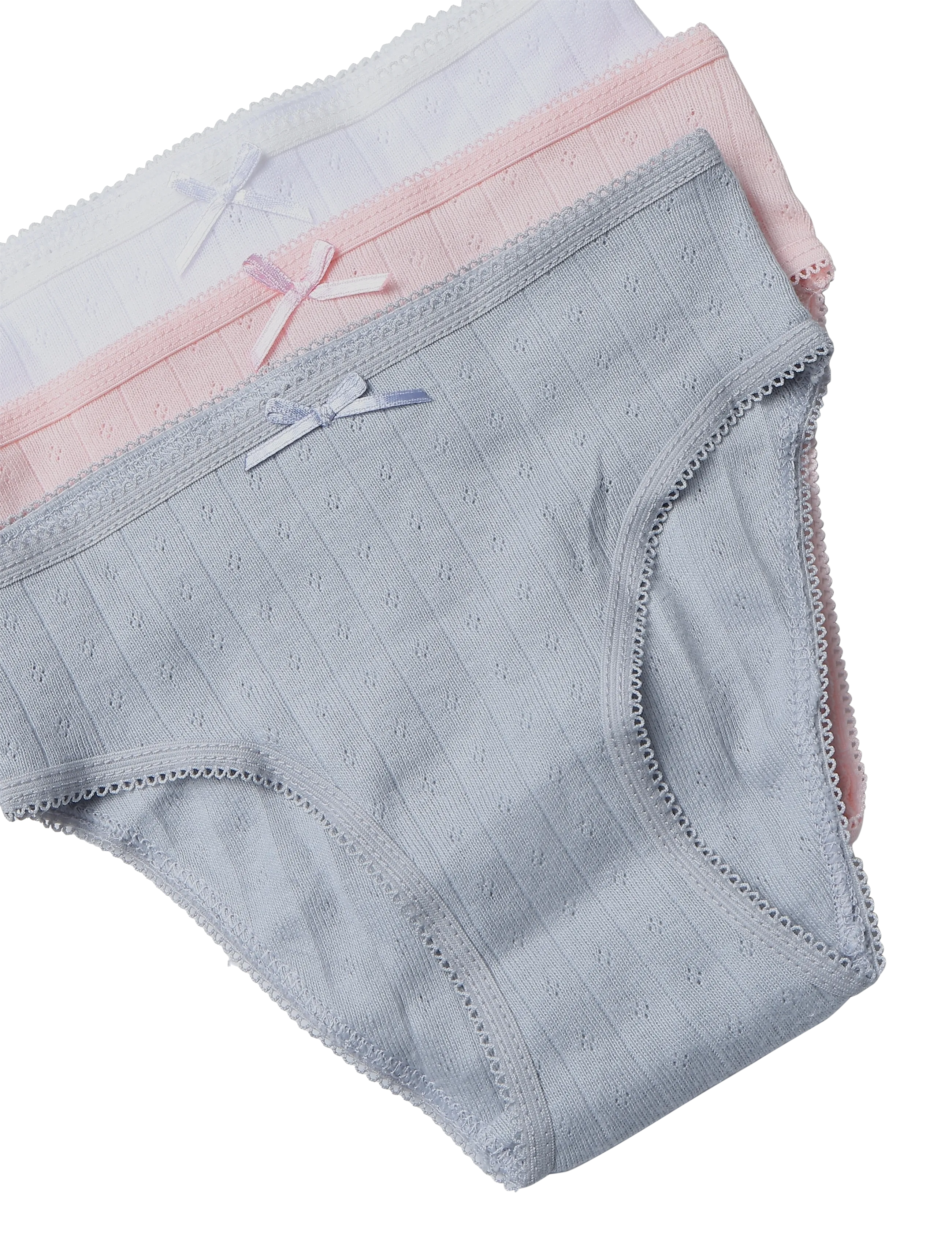 Mango - 3 pack cotton panties - trusser - pink - 2