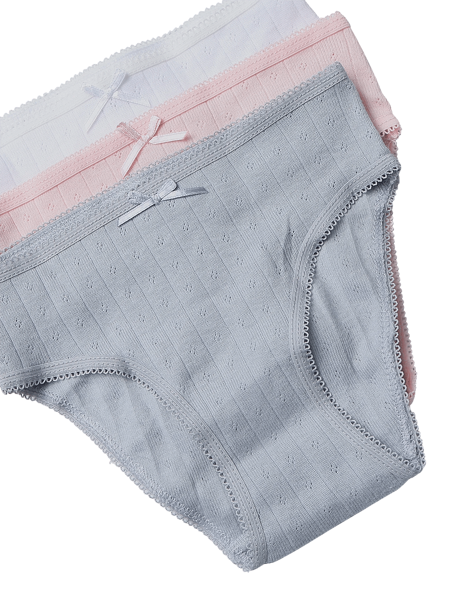 Mango - 3 pack cotton panties - trusser - pink - 2