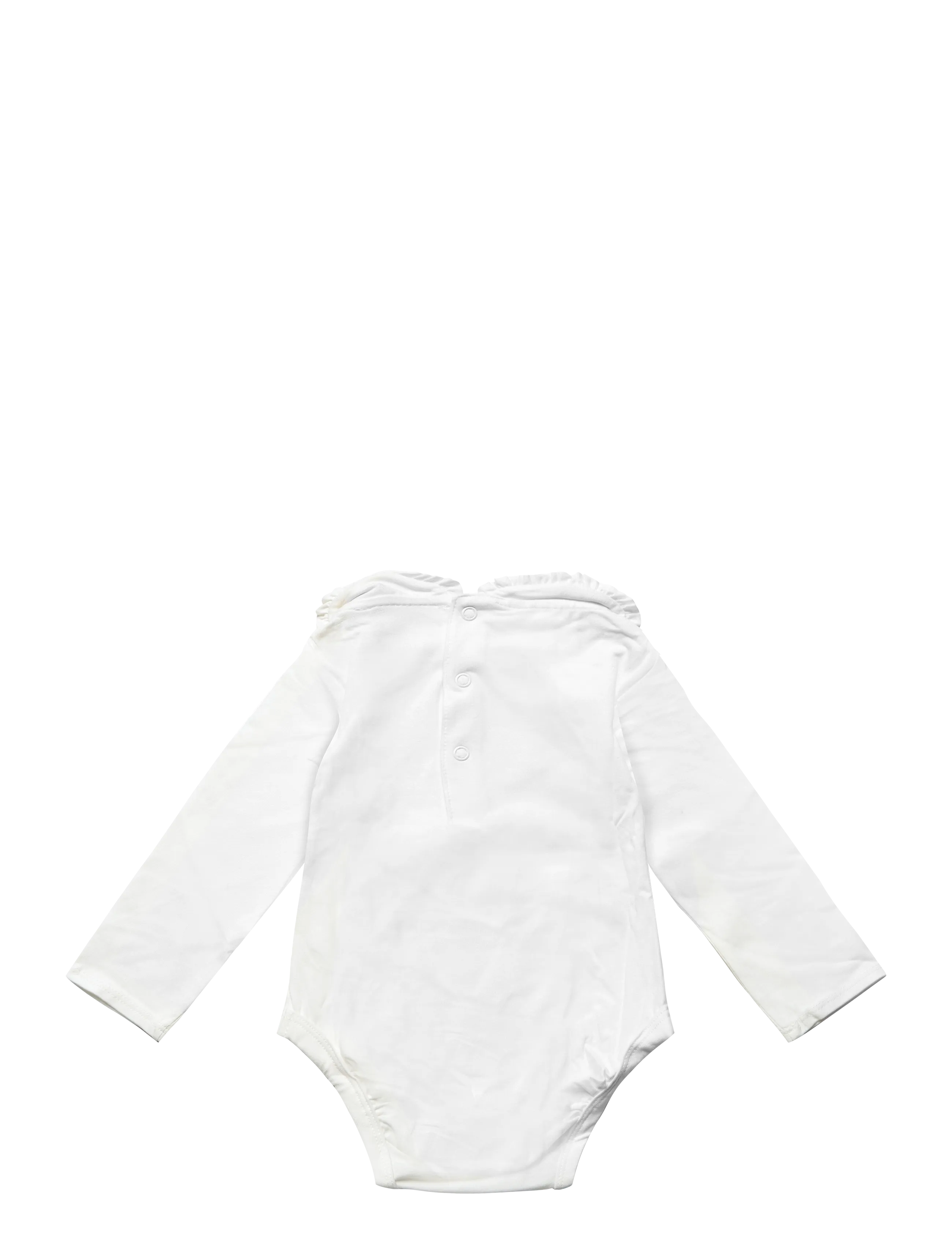Mango - Cotton baby collar playsuit - langærmede bodyer - natural white - 1