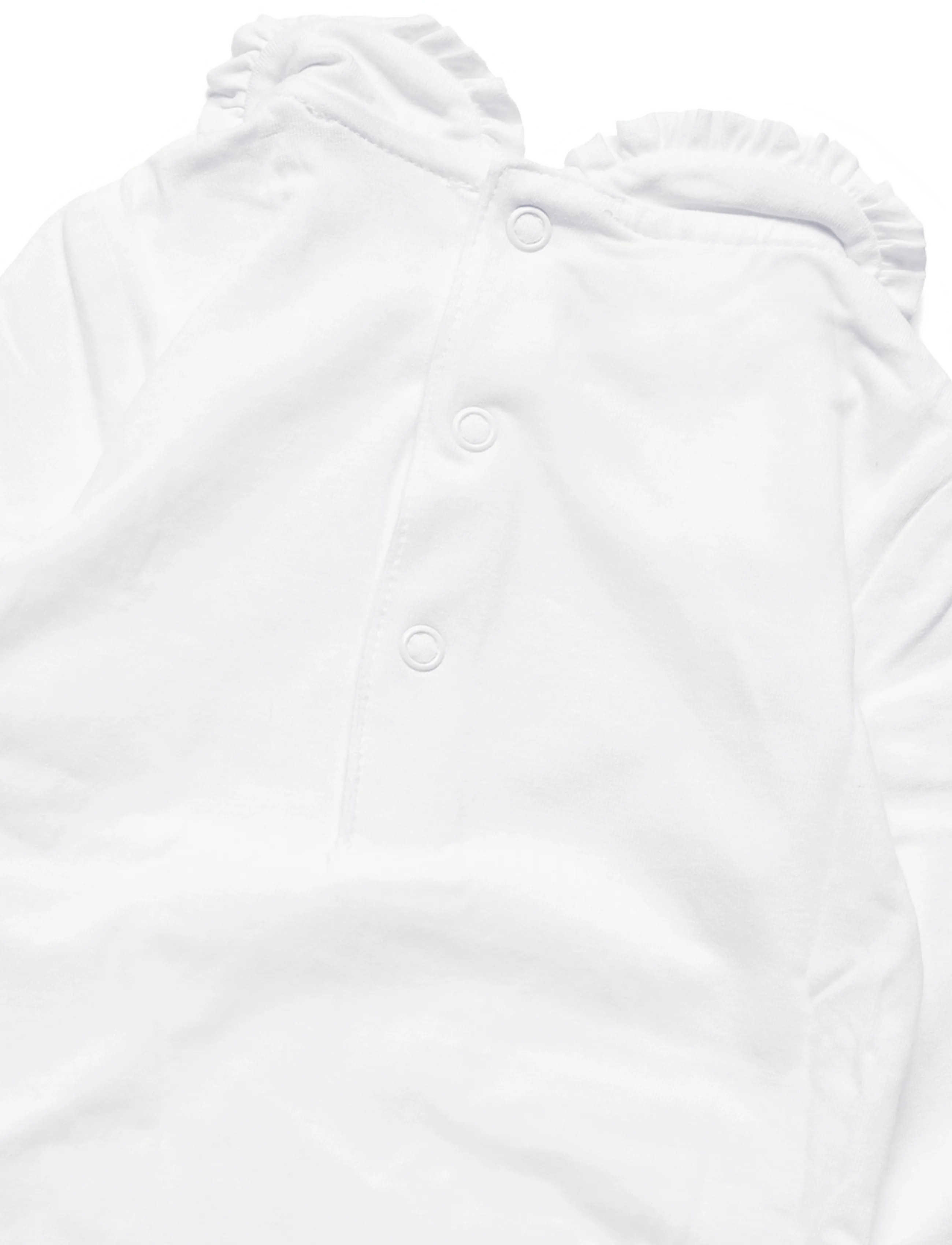 Mango - Cotton baby collar playsuit - langærmede bodyer - natural white - 2