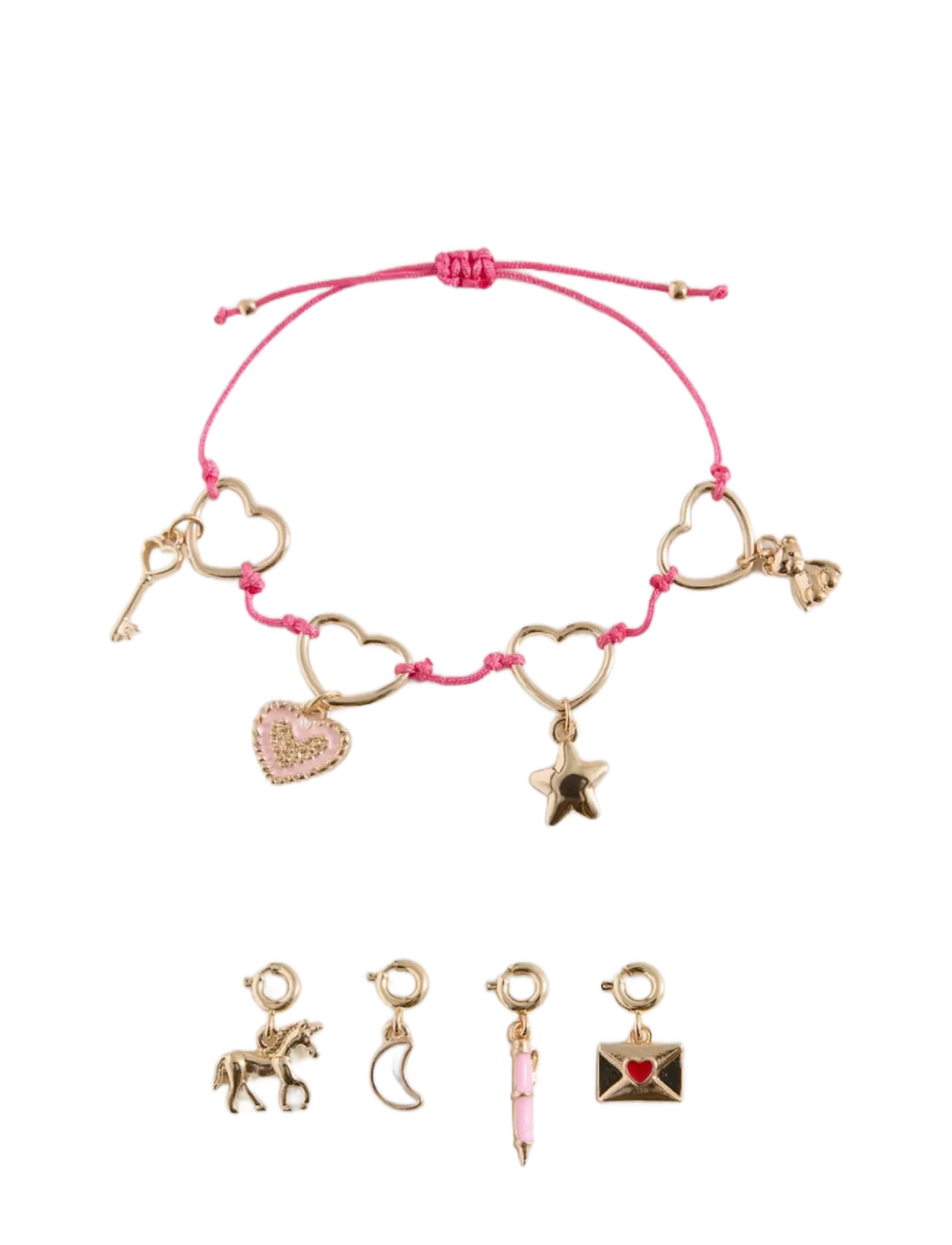 Mango Interchangeable Charms Bracelet, Børn, Udskifteligt Charms Armbånd, Guld, Str: ONE SIZE
