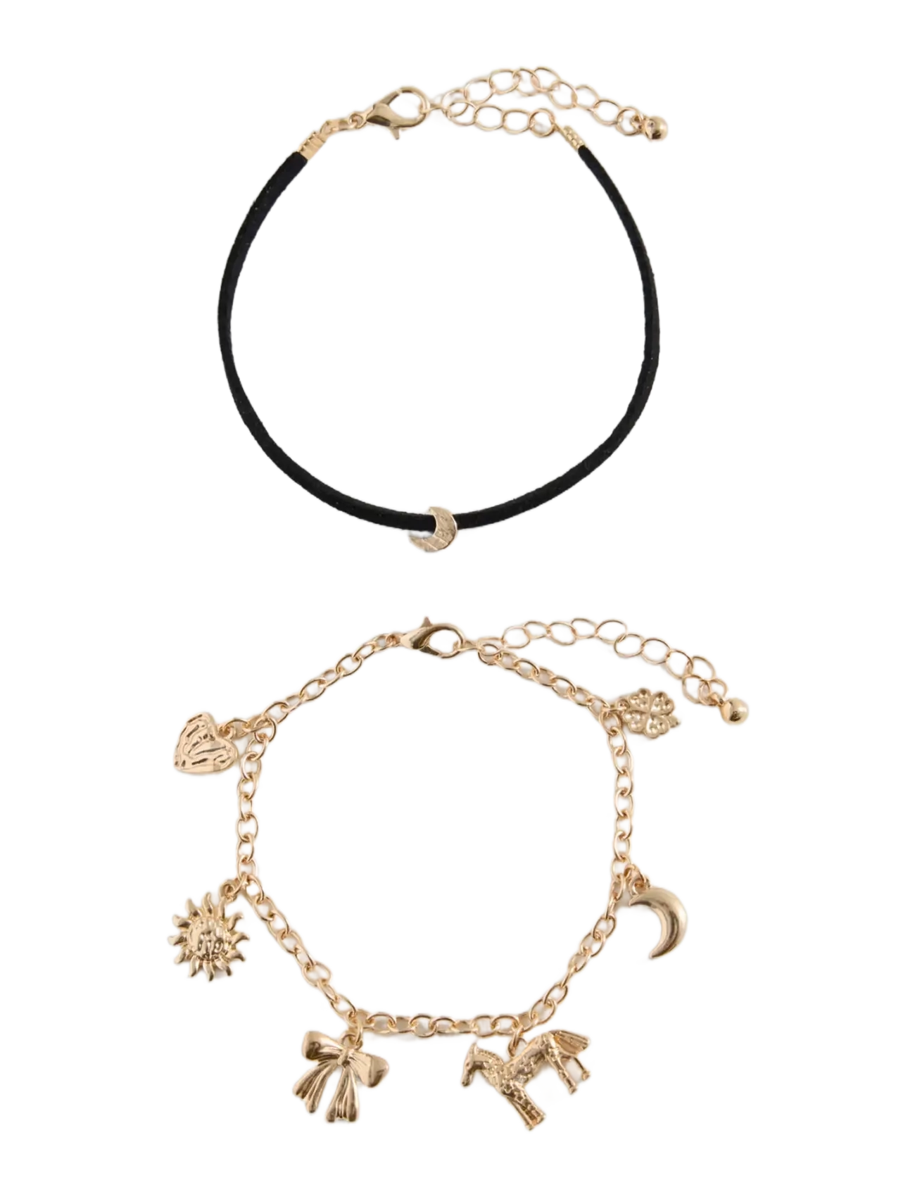 Mango Pack Of 2 Combined Bracelets, One Size, Gold, Kids Smykker > Armbånd, Børn