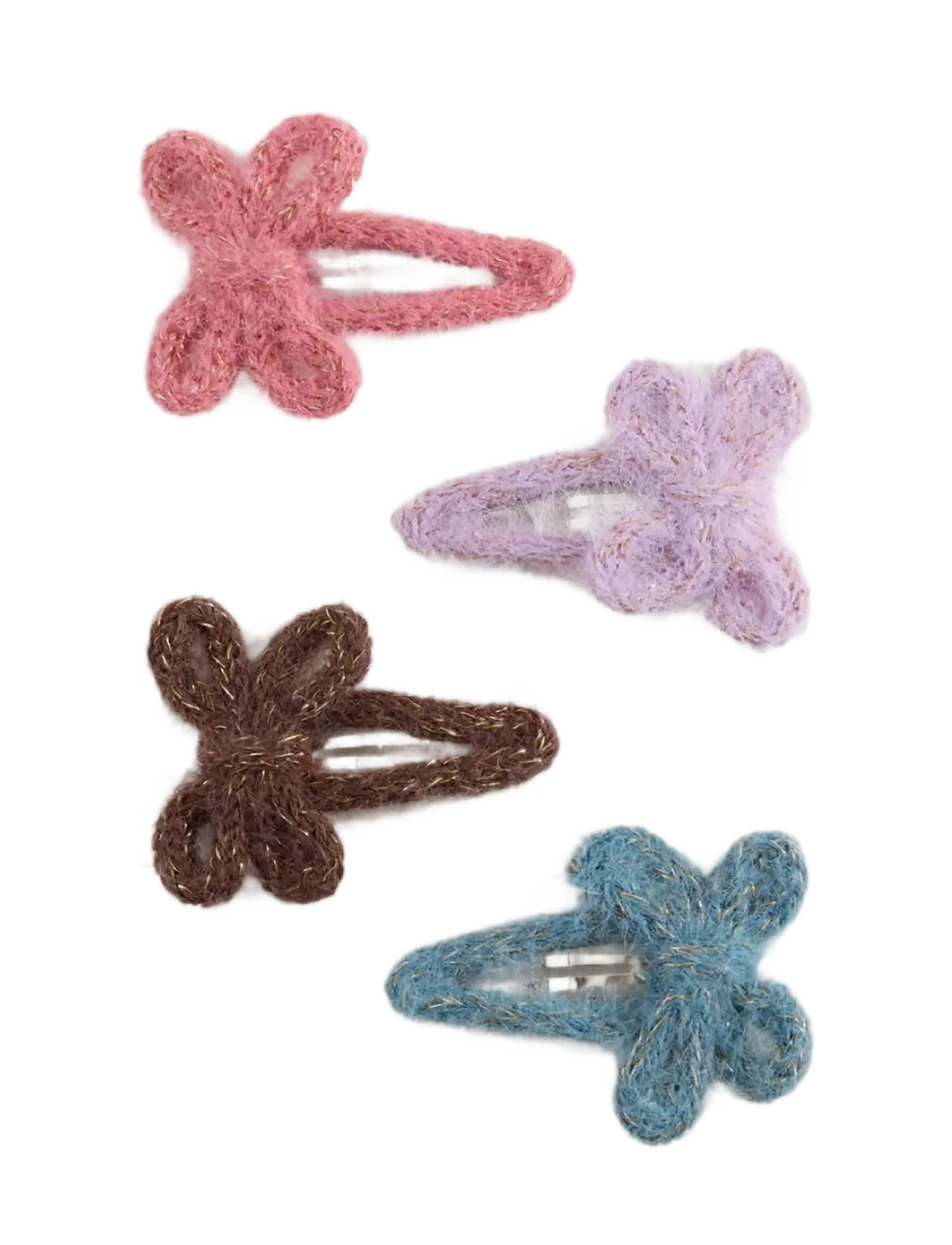 Mango Pack Of 4 Bow Clips, One Size, Hair Accessories, Lila - Pins, Kinder