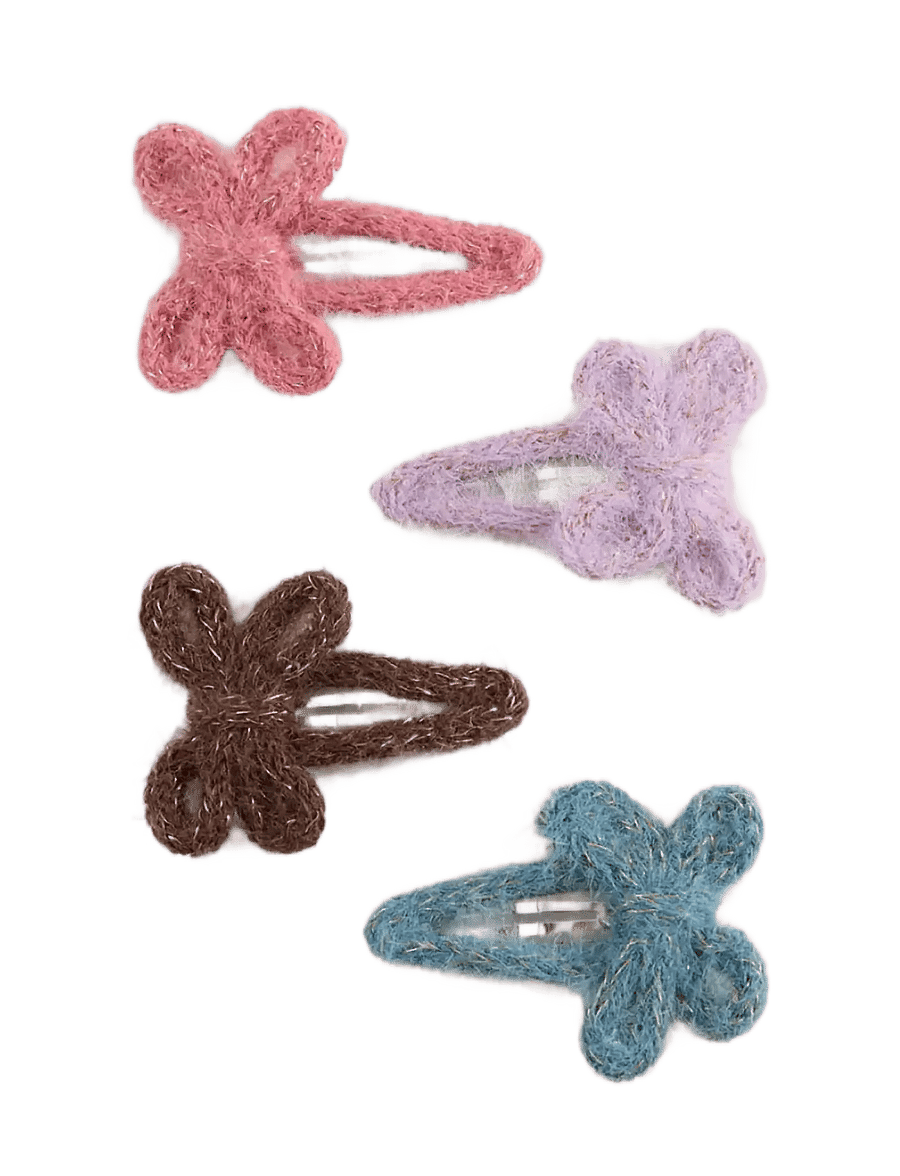 Mango - Pack of 4 bow clips - hårspænder - lt-pastel purple - 0