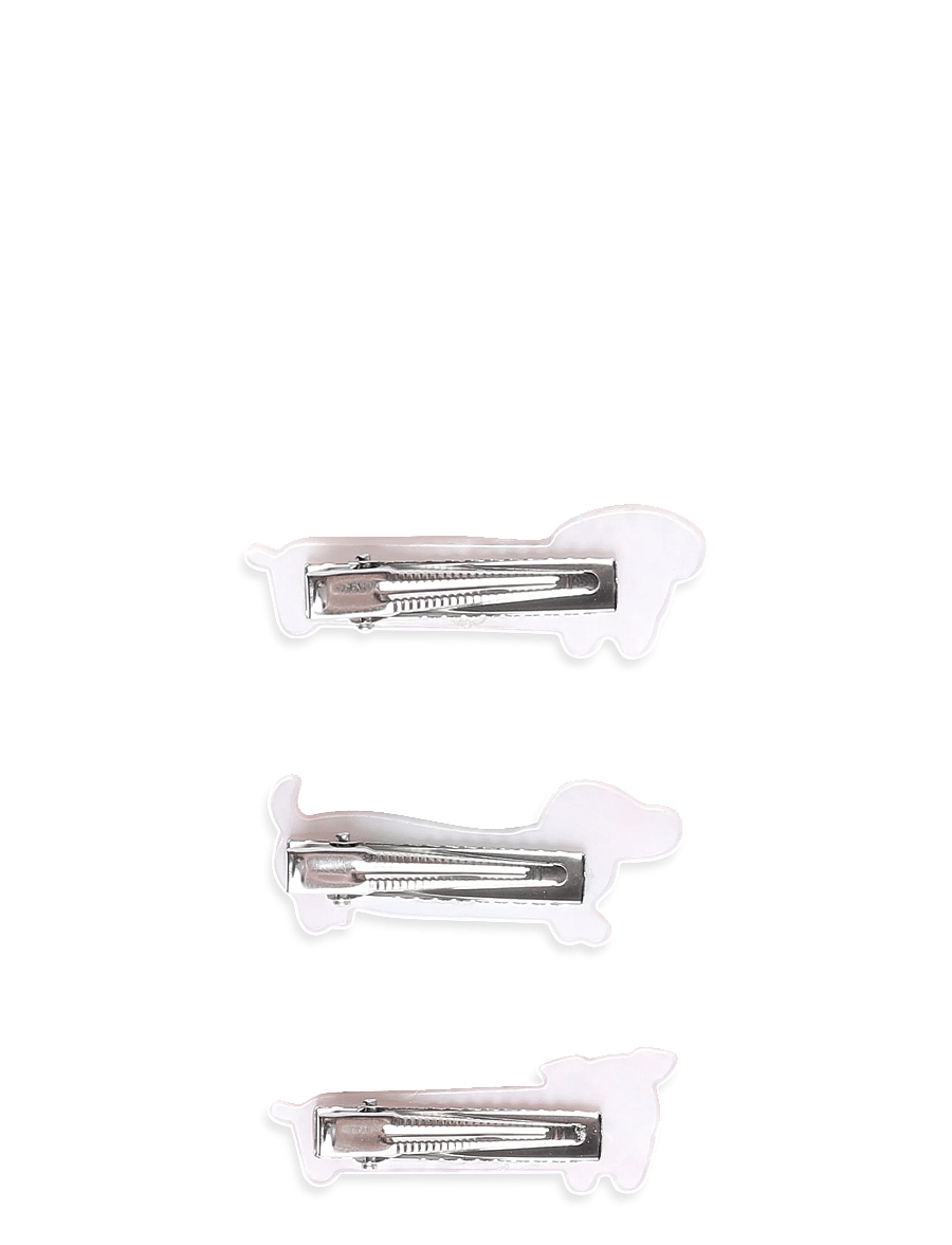 Mango - Pack of 3 dog hair slides - hårklämmor - medium brown - 1