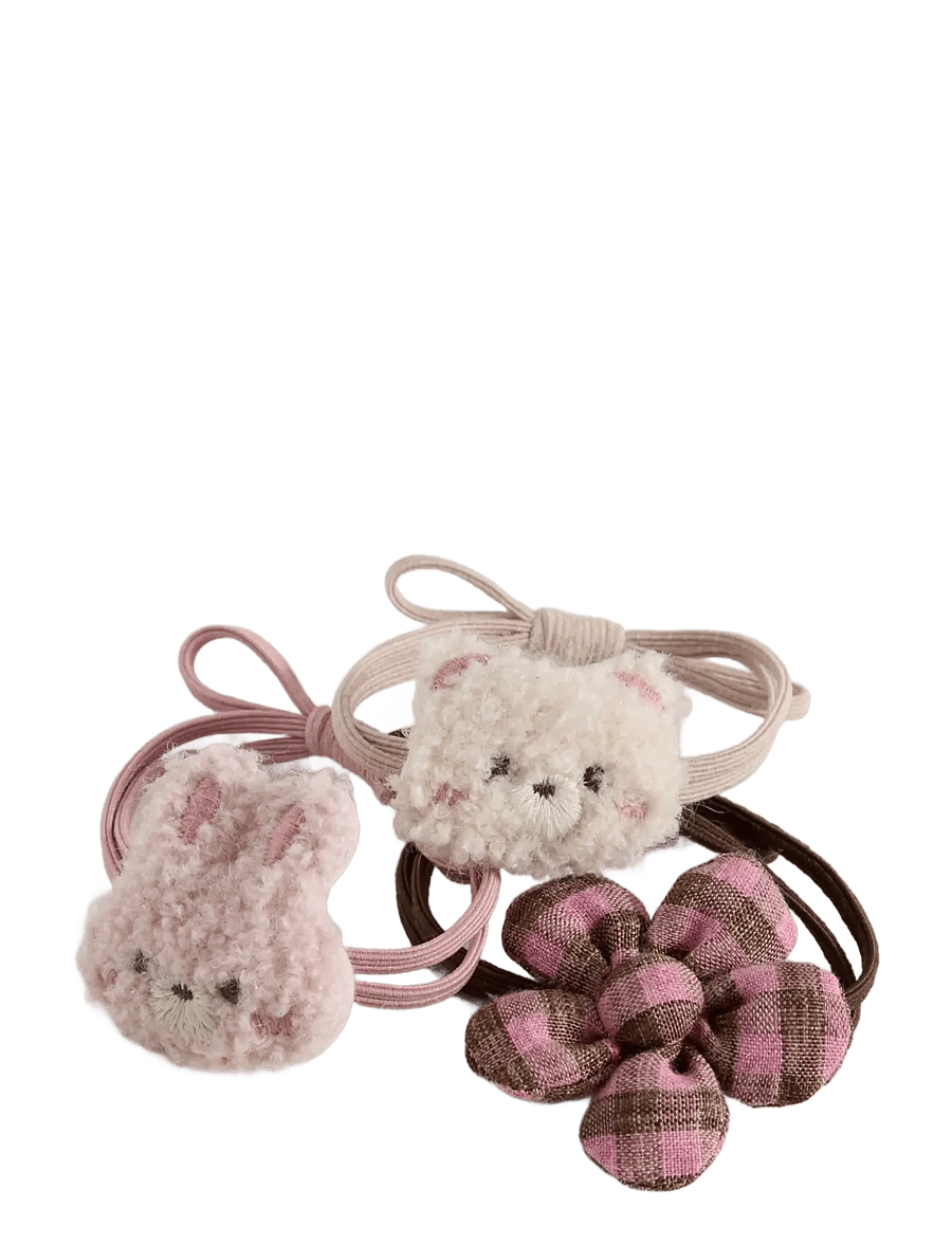 Mango - Pack of 3 combined hair ties - hårbånd og hårsnore - lt pastel brown - 1