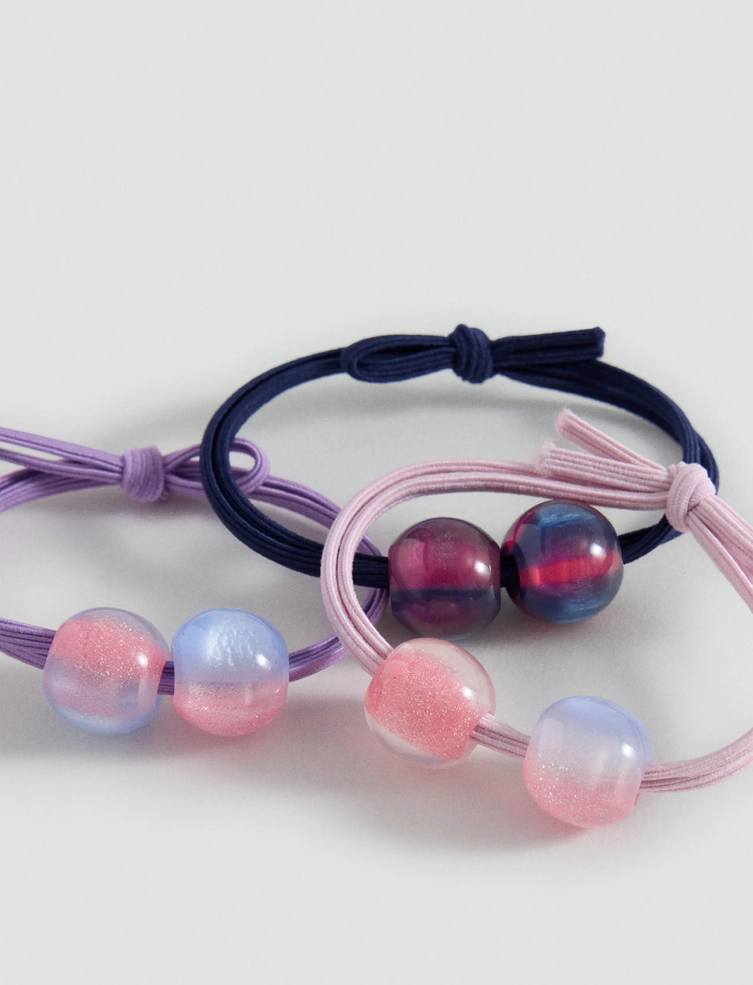 Mango - Pack of 3 combined hair ties - lt-pastel purple - 1