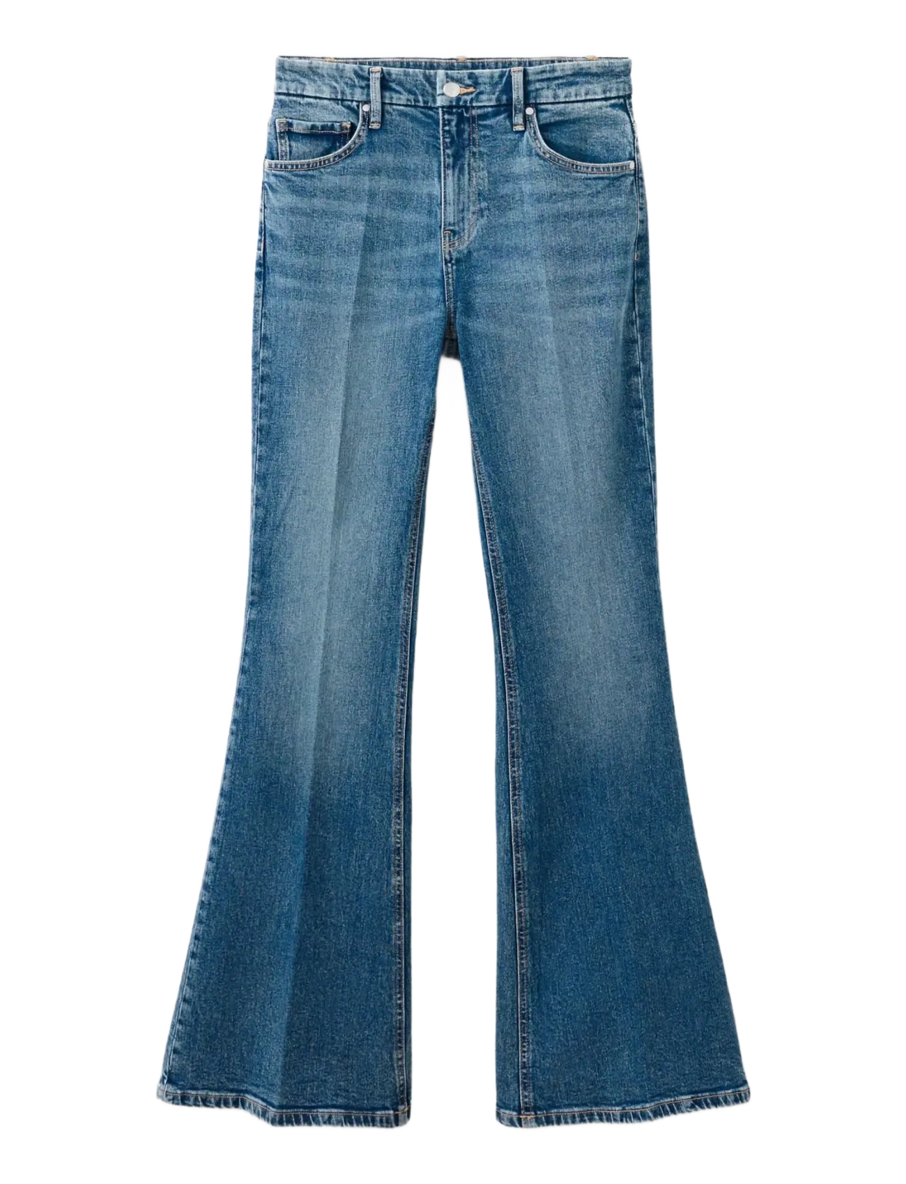 Mango - High waist flare jeans - vida jeans - open blue - 1