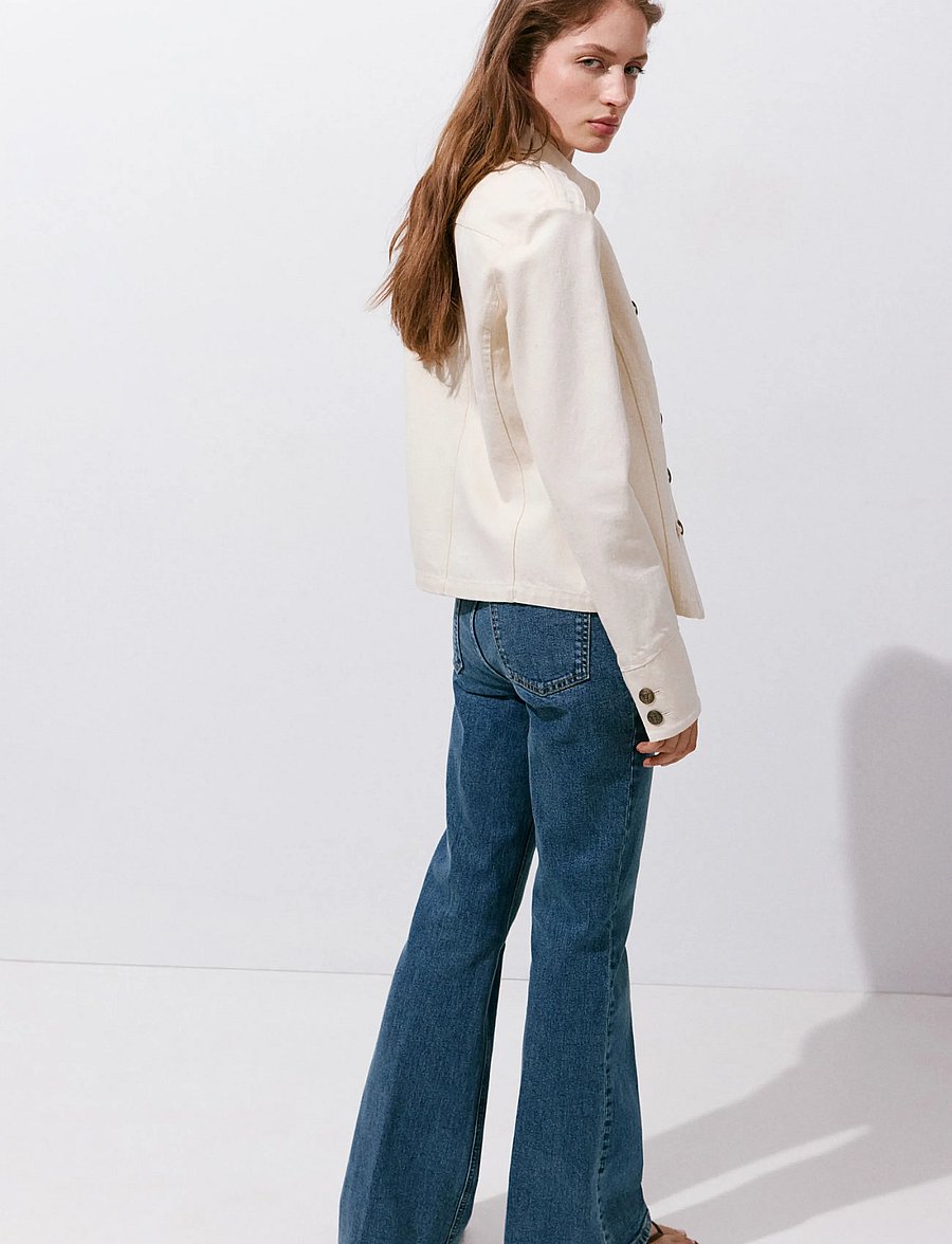 Mango - High waist flare jeans - vida jeans - open blue - 2