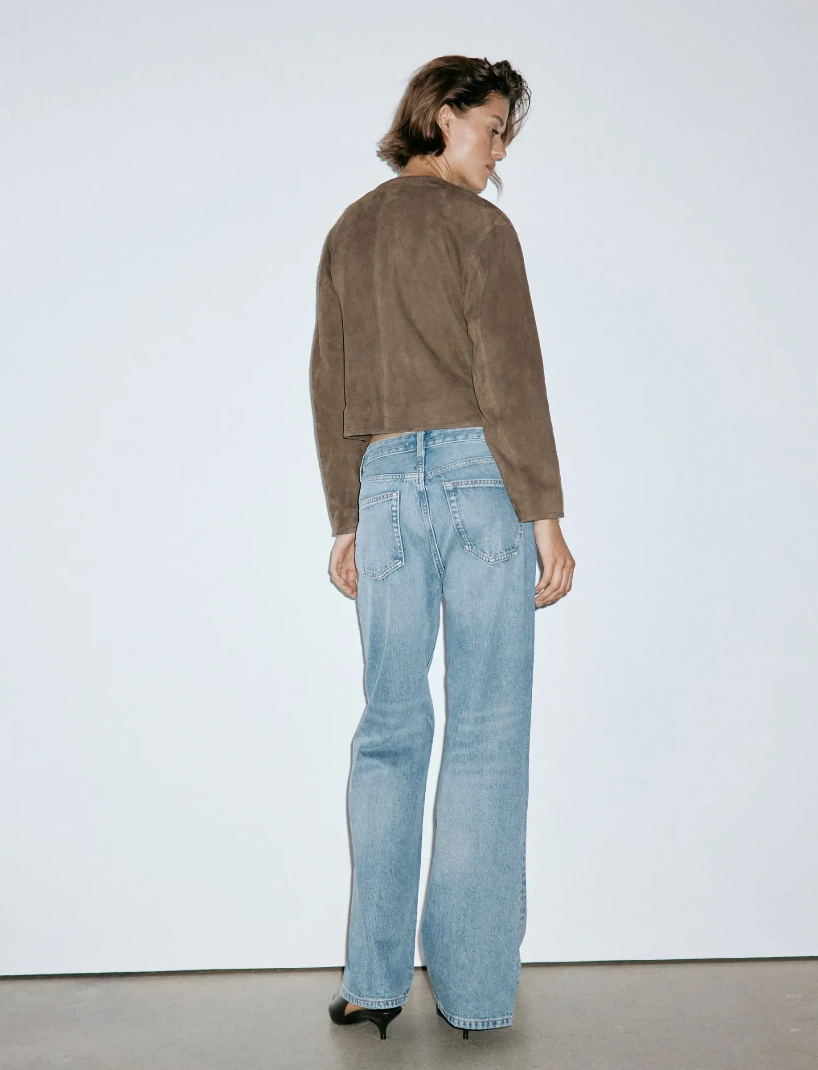Mango - Miami medium-rise straight-fit jeans - raka jeans - open blue - 3