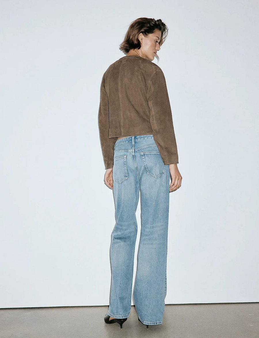 Mango - Miami medium-rise straight-fit jeans - raka jeans - open blue - 3