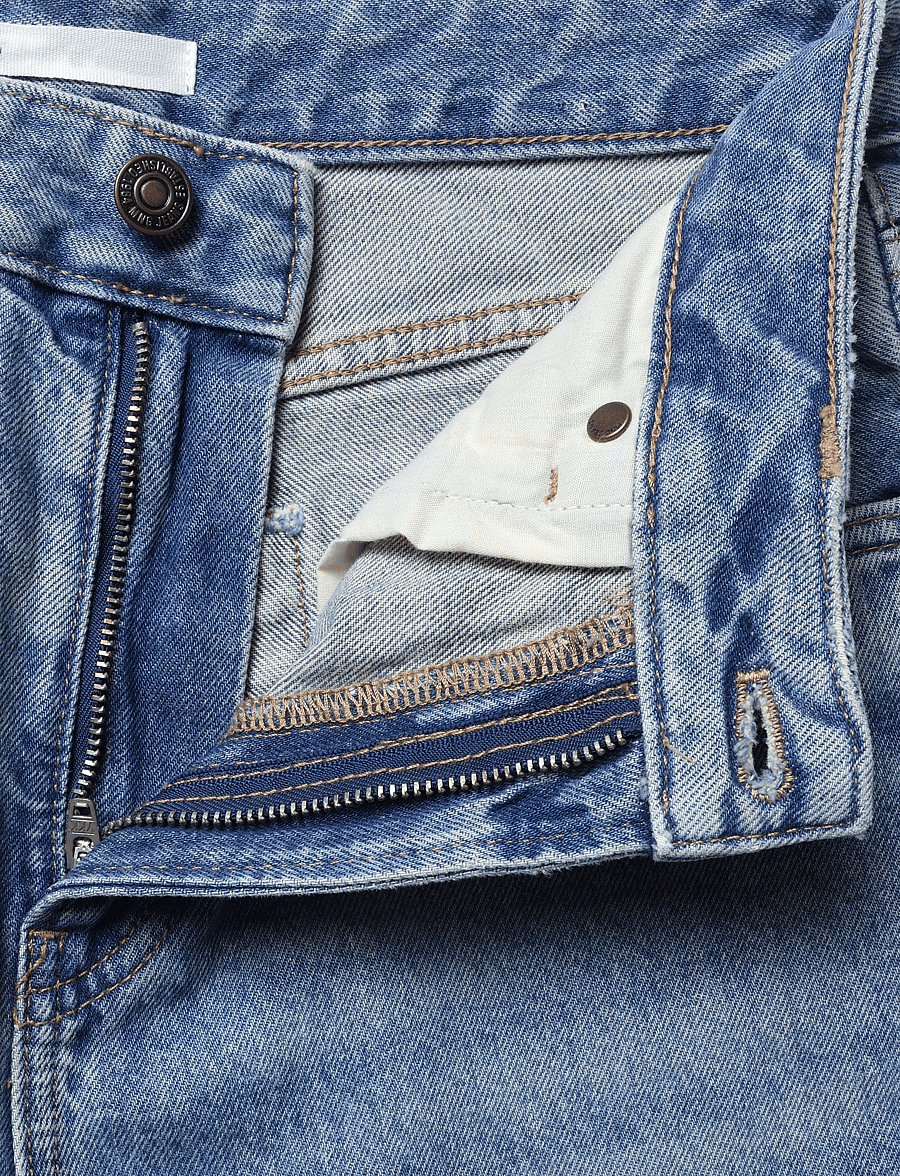 Mango - Miami medium-rise straight-fit jeans - raka jeans - open blue - 3