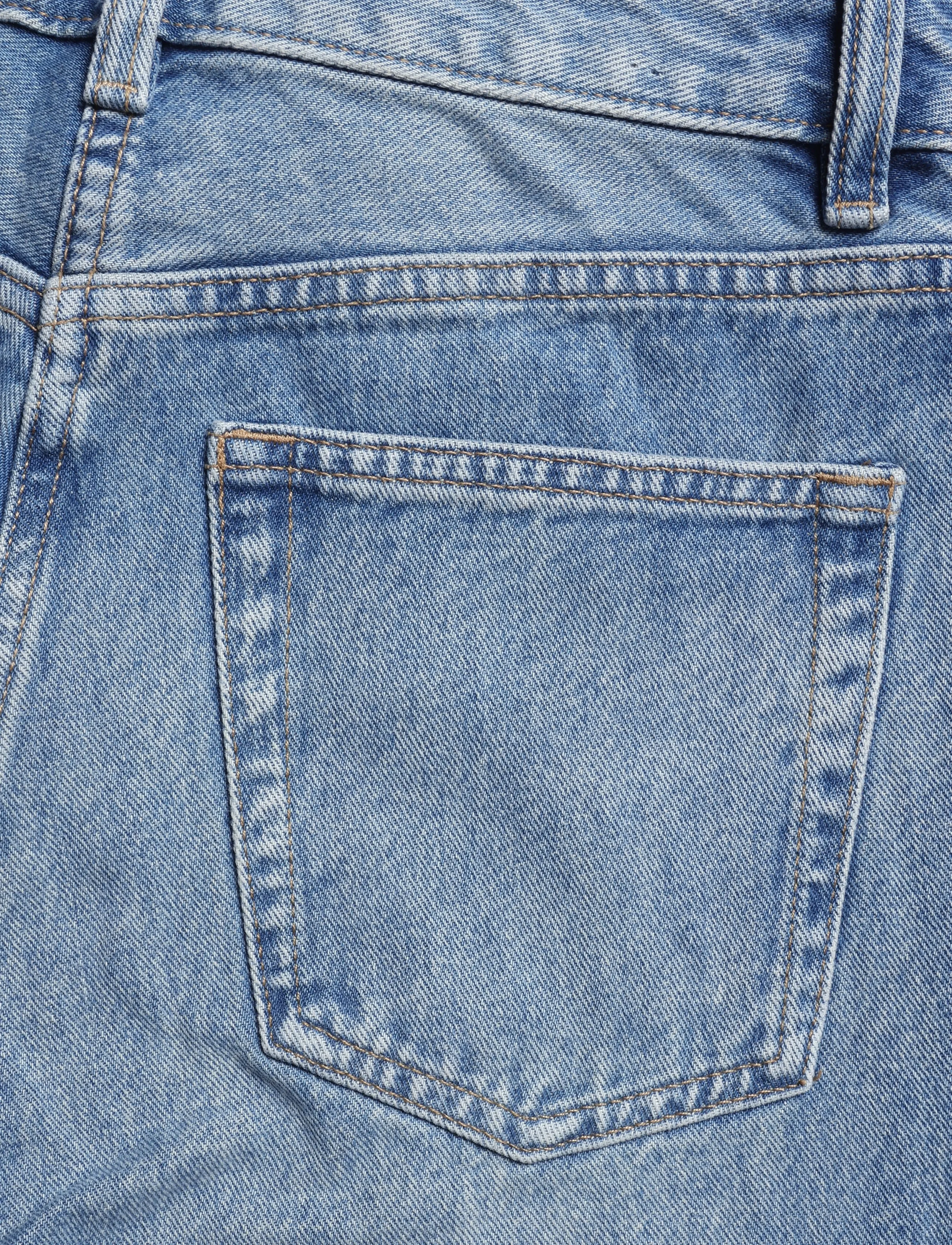 Mango - Miami medium-rise straight-fit jeans - open blue - 4