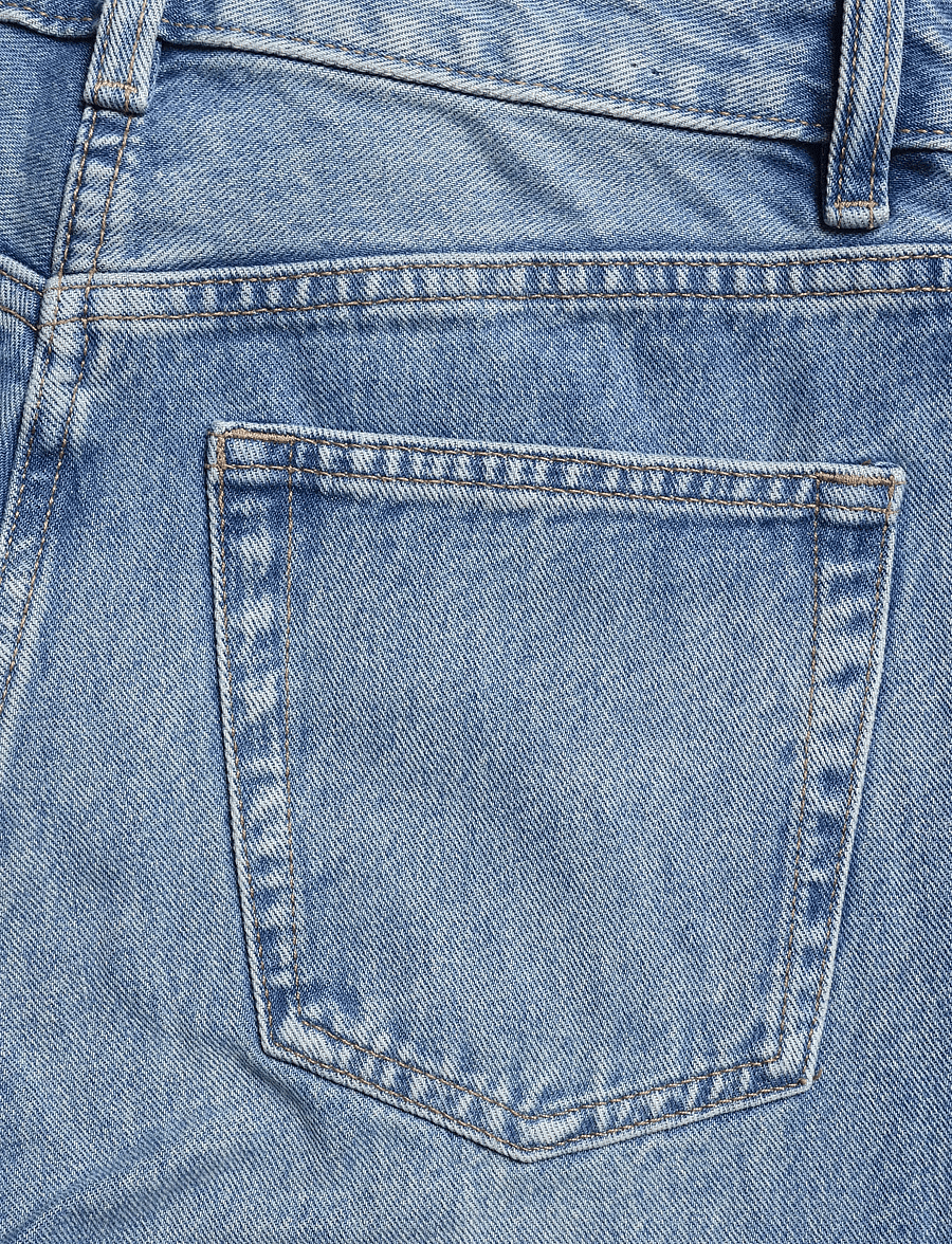 Mango - Miami medium-rise straight-fit jeans - raka jeans - open blue - 4