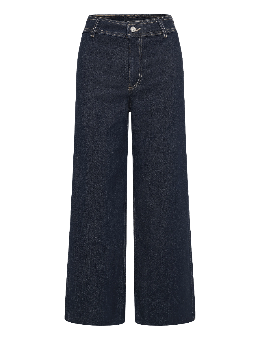 Mango - Catherin culotte high-rise jeans - culottes - open blue - 1